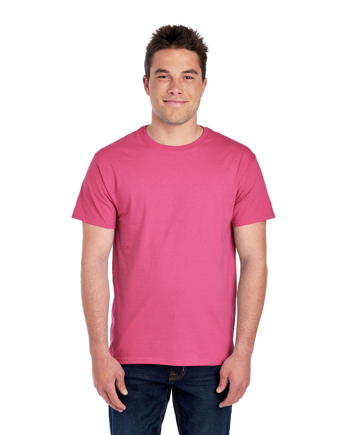 2 Pack Of Fruit of the Loom 3931 Adult HD Cotton T Shirt Stylish T-Shirt - Picture 43 of 62