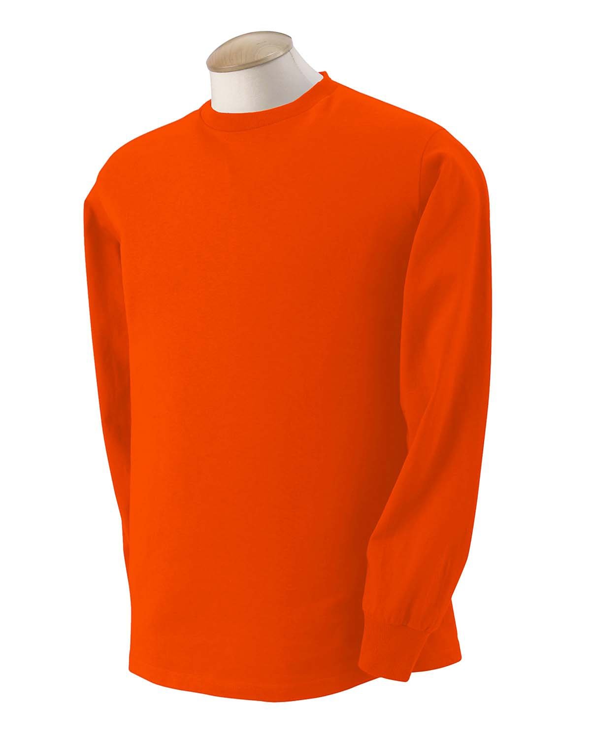 10 Pack Of Fruit of the Loom 4930 Adult HD Cotton T Shirt Long Sleeve T-Shirt - Picture 7 of 39