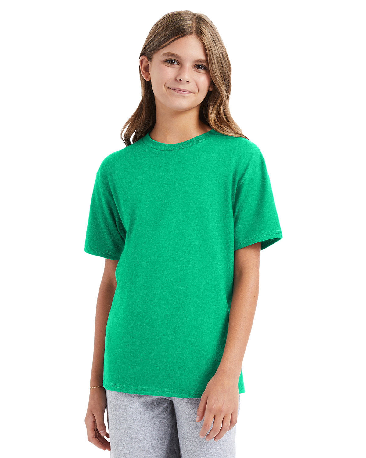 3 Pack Of Hanes 498Y Youth Tee Short Sleeve T Shirt Perfect-T Stylish T-Shirt - Picture 5 of 21