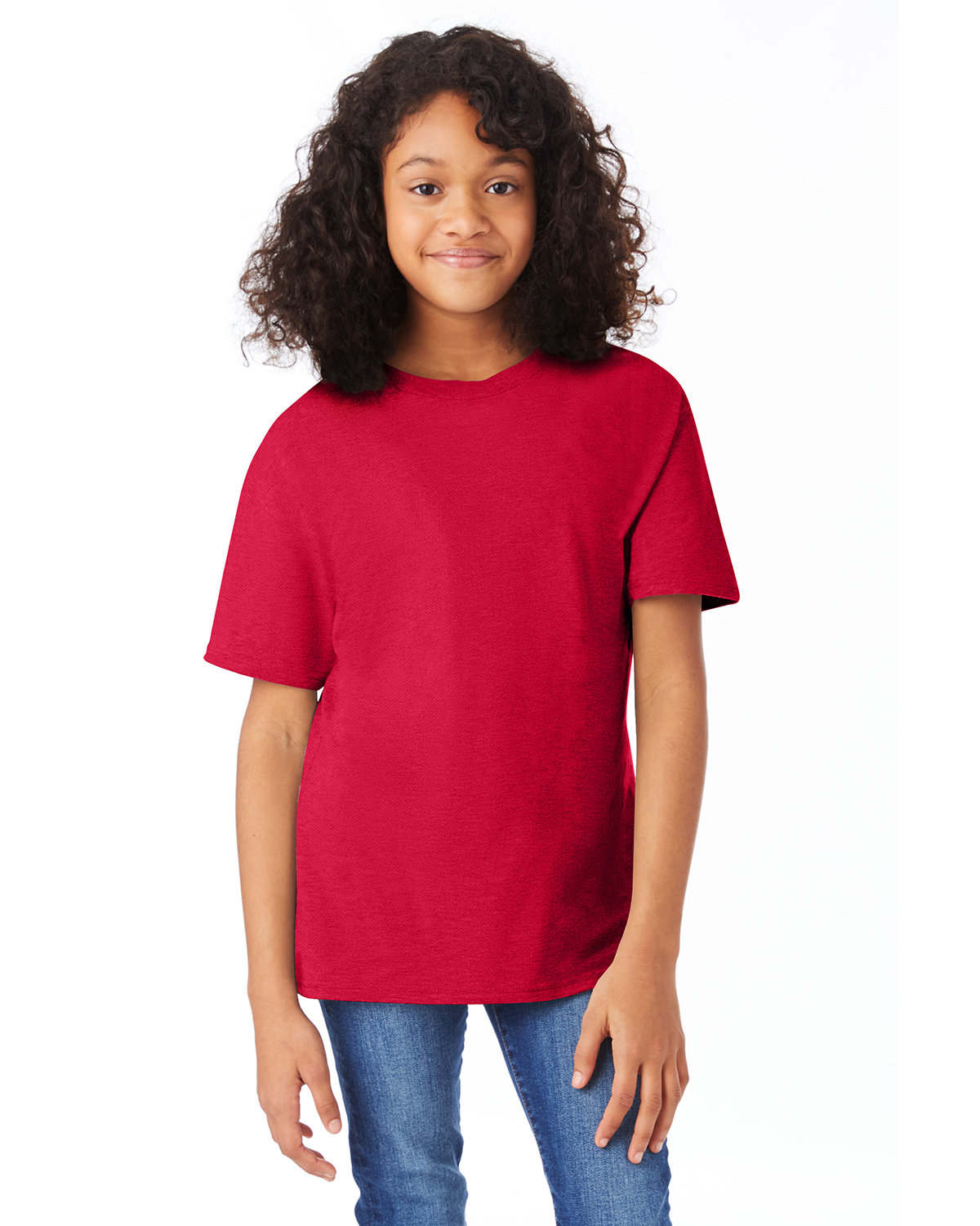 3 Pack Of Hanes 498Y Youth Tee Short Sleeve T Shirt Perfect-T Stylish T-Shirt - Picture 7 of 21