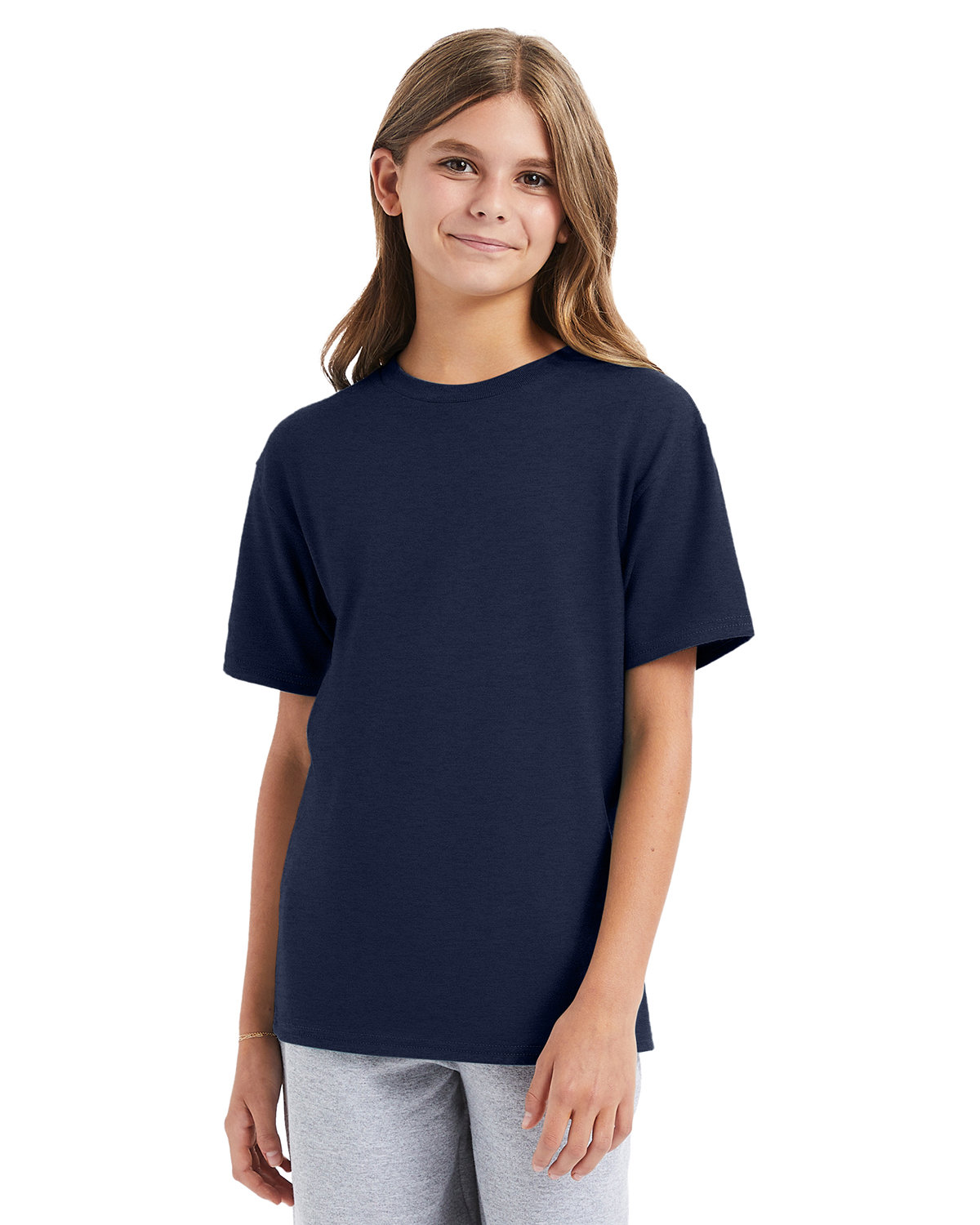 3 Pack Of Hanes 498Y Youth Tee Short Sleeve T Shirt Perfect-T Stylish T-Shirt - Picture 10 of 21