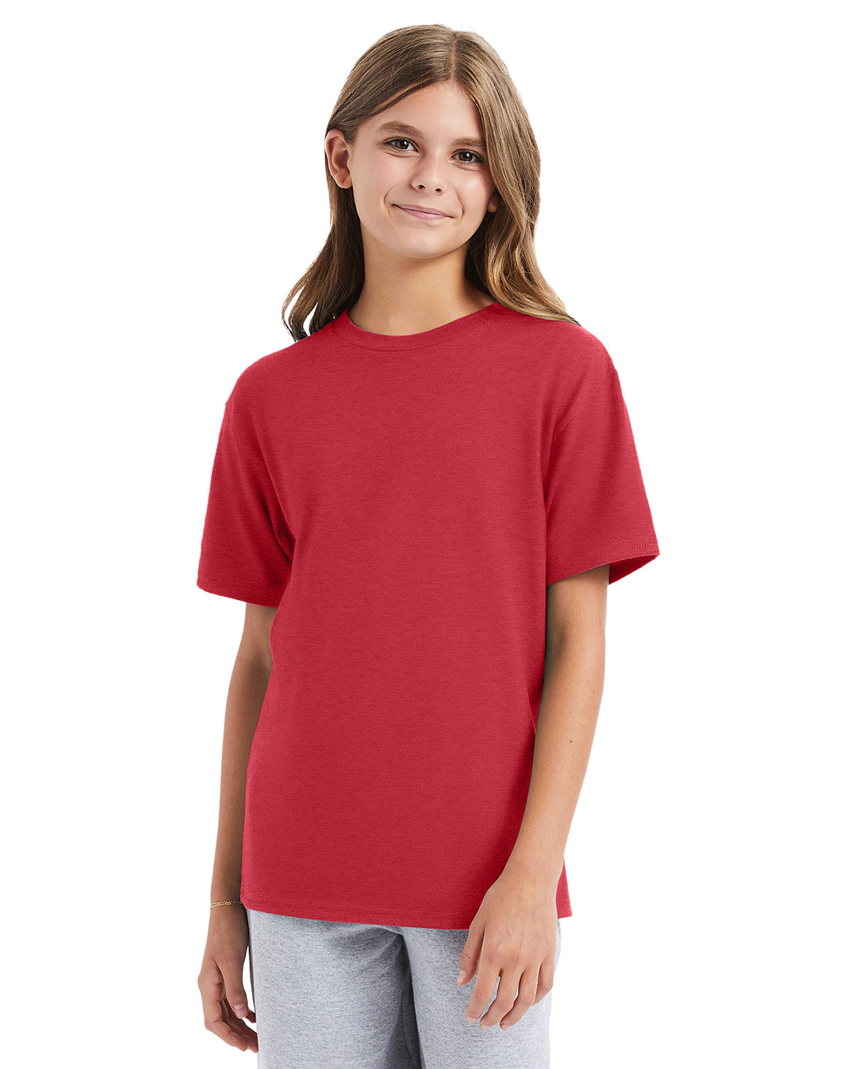 3 Pack Of Hanes 498Y Youth Tee Short Sleeve T Shirt Perfect-T Stylish T-Shirt - Picture 11 of 21