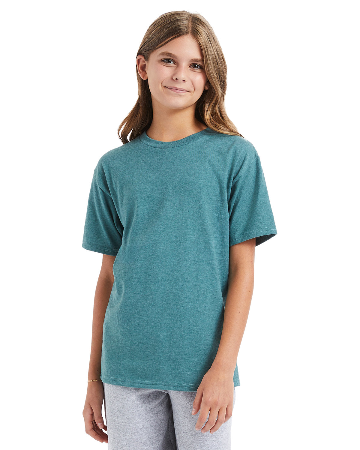 3 Pack Of Hanes 498Y Youth Tee Short Sleeve T Shirt Perfect-T Stylish T-Shirt - Picture 12 of 21