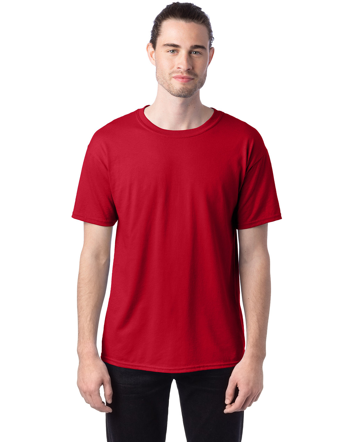 10 Pack Of Hanes 5170 Unisex USA Grown Cotton/Poly Tee Ecosmart Stylish T-Shirt - Picture 7 of 29