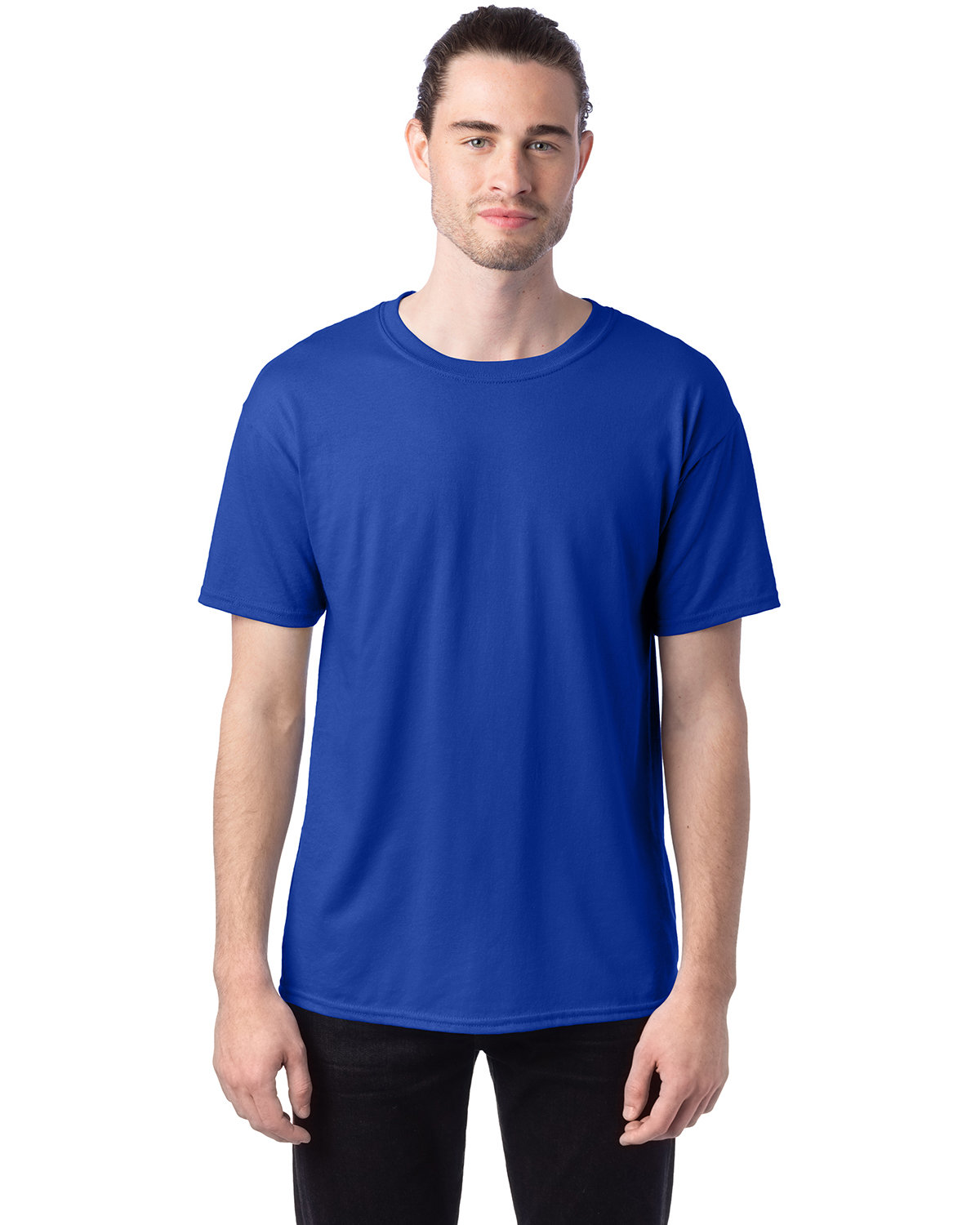 10 Pack Of Hanes 5170 Unisex USA Grown Cotton/Poly Tee Ecosmart Stylish T-Shirt - Picture 8 of 29