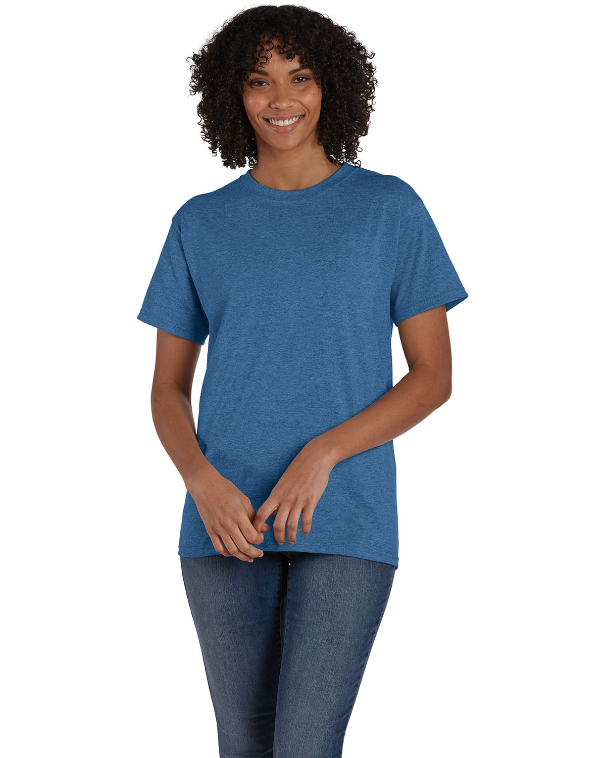10 Pack Of Hanes 5170 Unisex USA Grown Cotton/Poly Tee Ecosmart Stylish T-Shirt - Picture 10 of 29