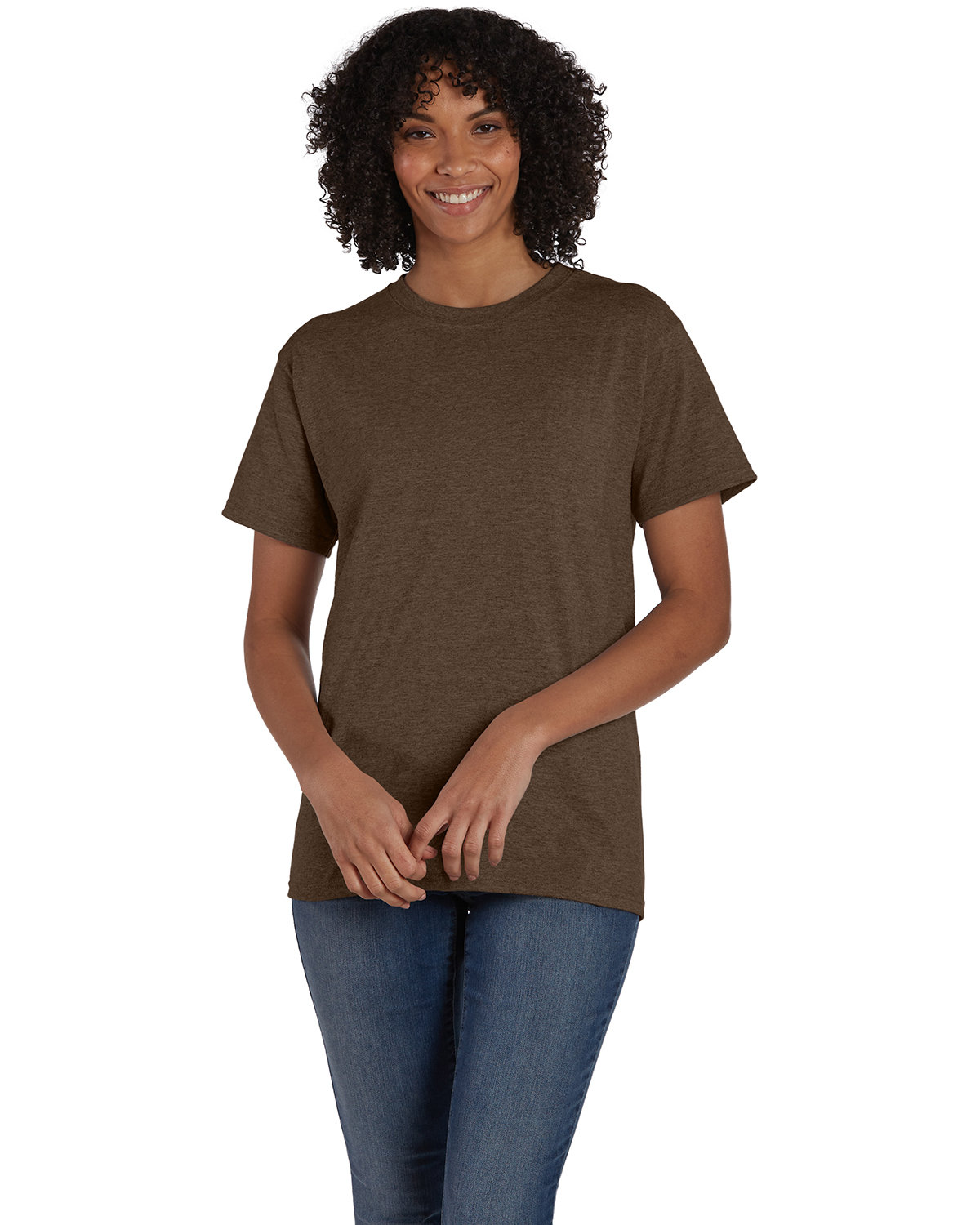 10 Pack Of Hanes 5170 Unisex USA Grown Cotton/Poly Tee Ecosmart Stylish T-Shirt - Picture 11 of 29
