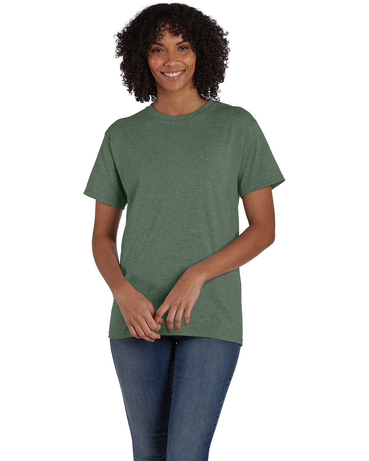 10 Pack Of Hanes 5170 Unisex USA Grown Cotton/Poly Tee Ecosmart Stylish T-Shirt - Picture 12 of 29