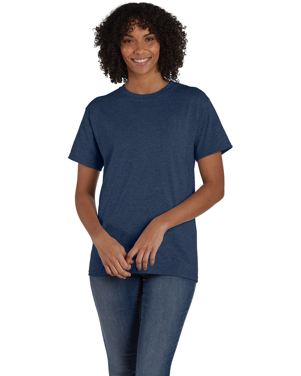 10 Pack Of Hanes 5170 Unisex USA Grown Cotton/Poly Tee Ecosmart Stylish T-Shirt - Picture 13 of 29