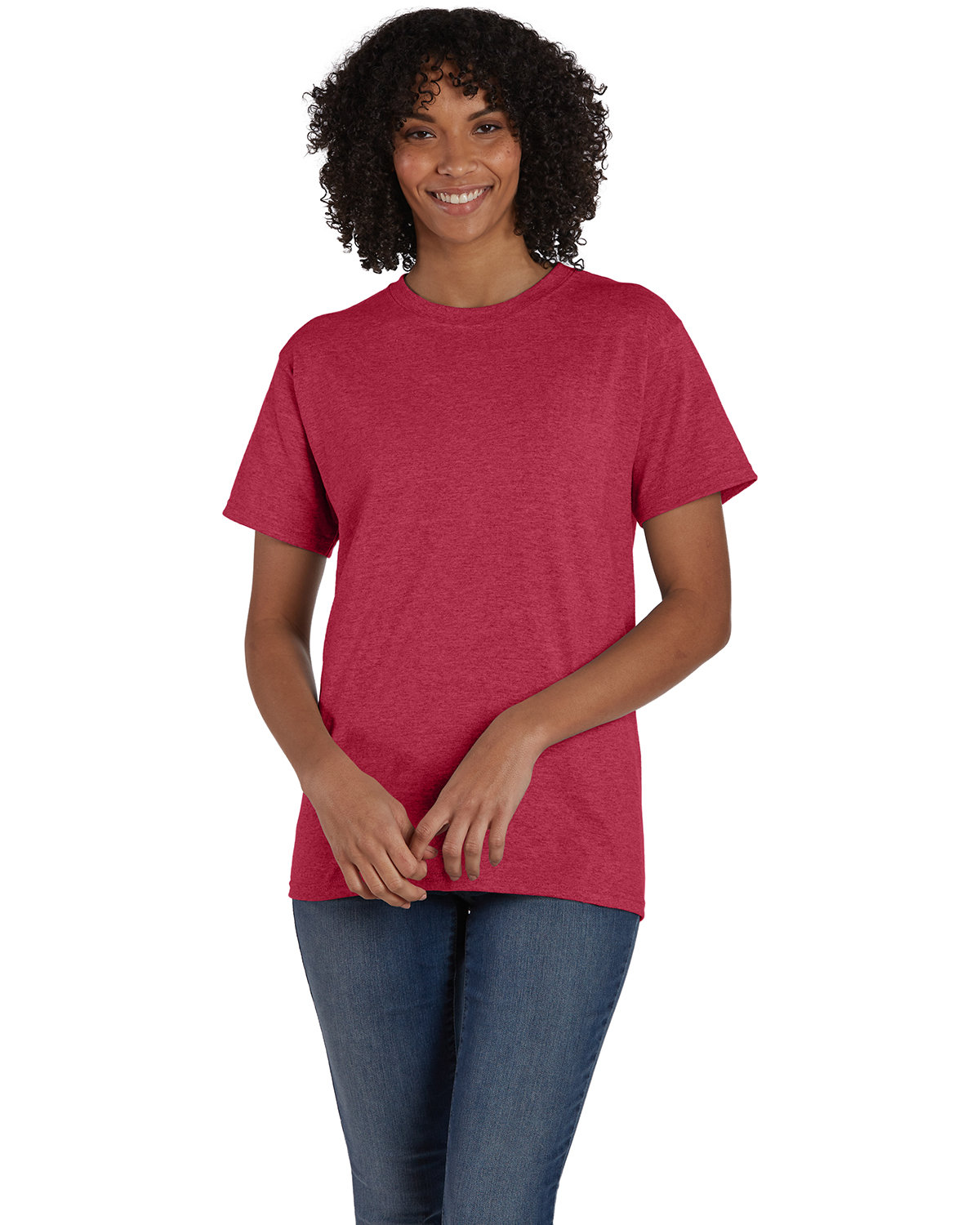 10 Pack Of Hanes 5170 Unisex USA Grown Cotton/Poly Tee Ecosmart Stylish T-Shirt - Picture 14 of 29