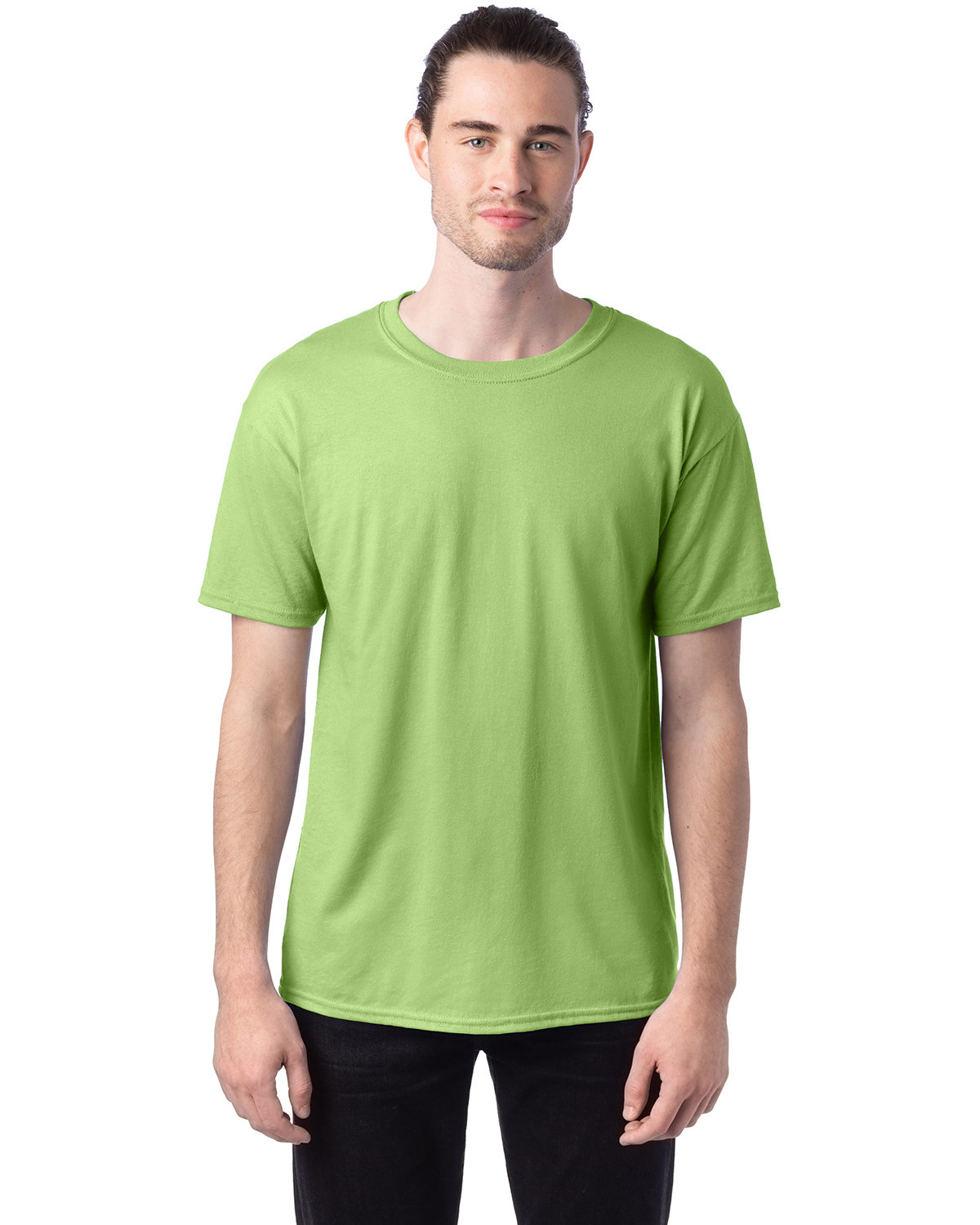 10 Pack Of Hanes 5170 Unisex USA Grown Cotton/Poly Tee Ecosmart Stylish T-Shirt - Picture 18 of 29
