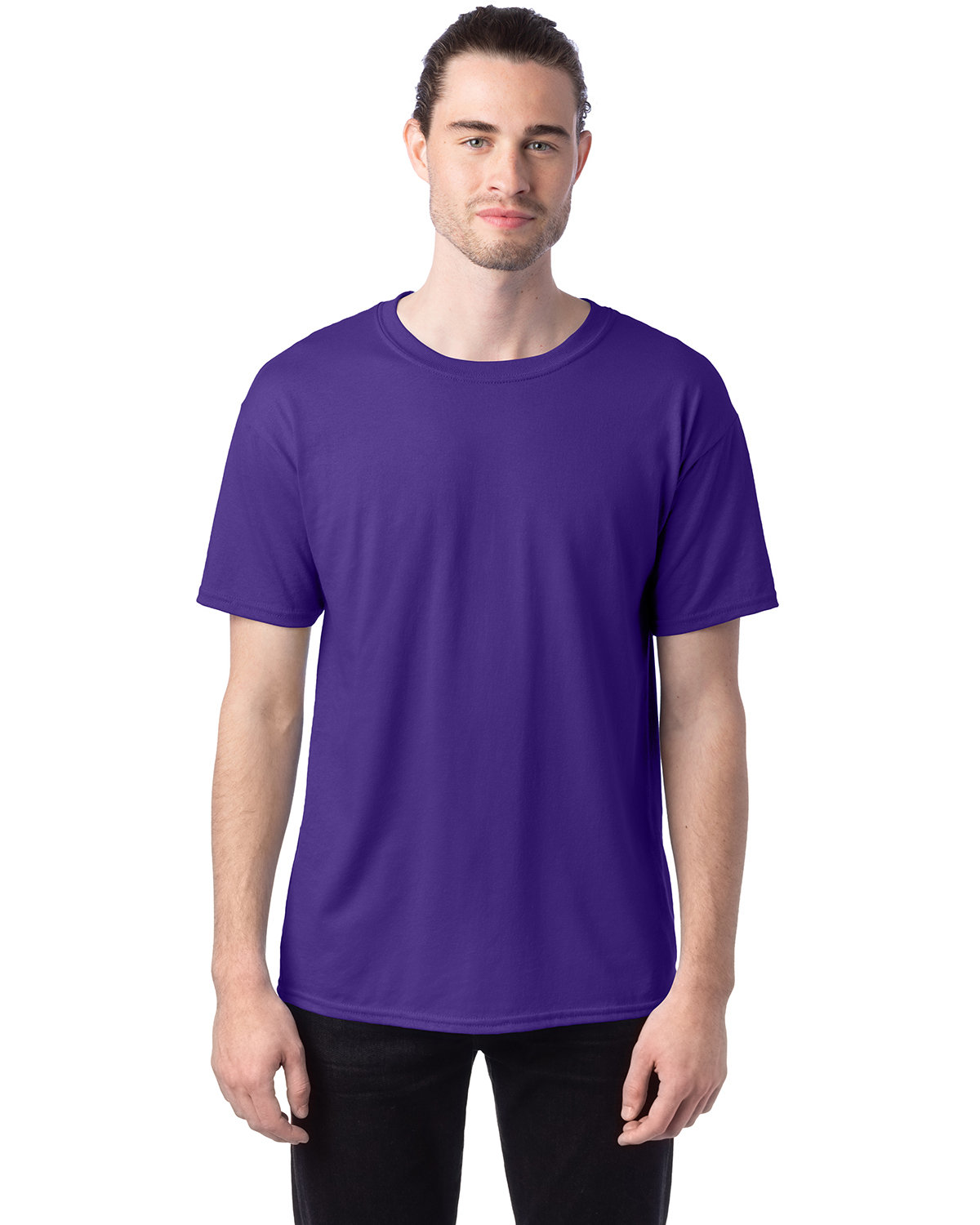 10 Pack Of Hanes 5170 Unisex USA Grown Cotton/Poly Tee Ecosmart Stylish T-Shirt - Picture 23 of 29