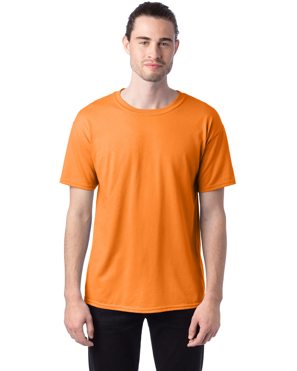 10 Pack Of Hanes 5170 Unisex USA Grown Cotton/Poly Tee Ecosmart Stylish T-Shirt - Picture 25 of 29