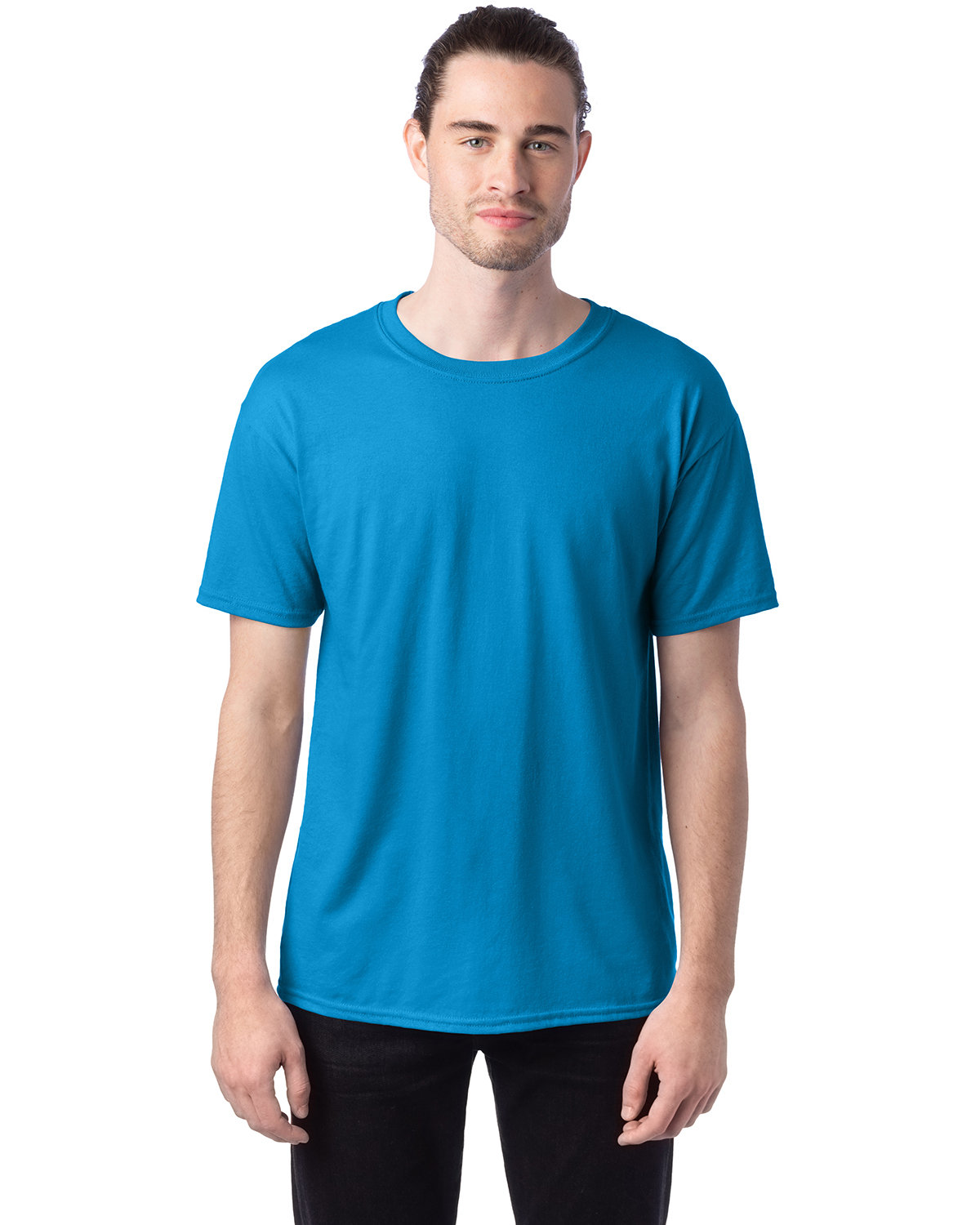 10 Pack Of Hanes 5170 Unisex USA Grown Cotton/Poly Tee Ecosmart Stylish T-Shirt - Picture 27 of 29
