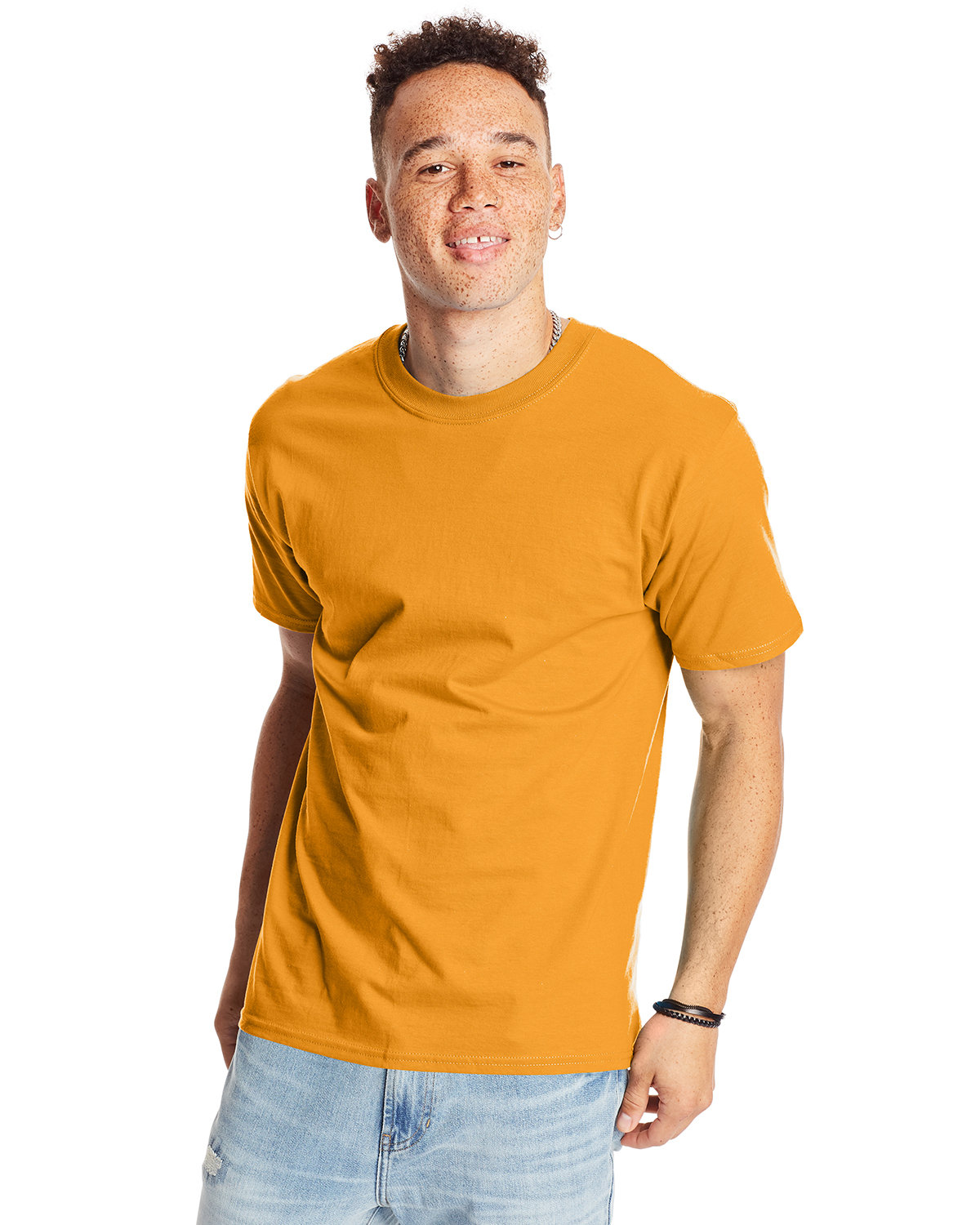 2 Pack Of Hanes 5180 Unisex Plain Blank Casual Beefy-T Shirt Stylish T-Shirt