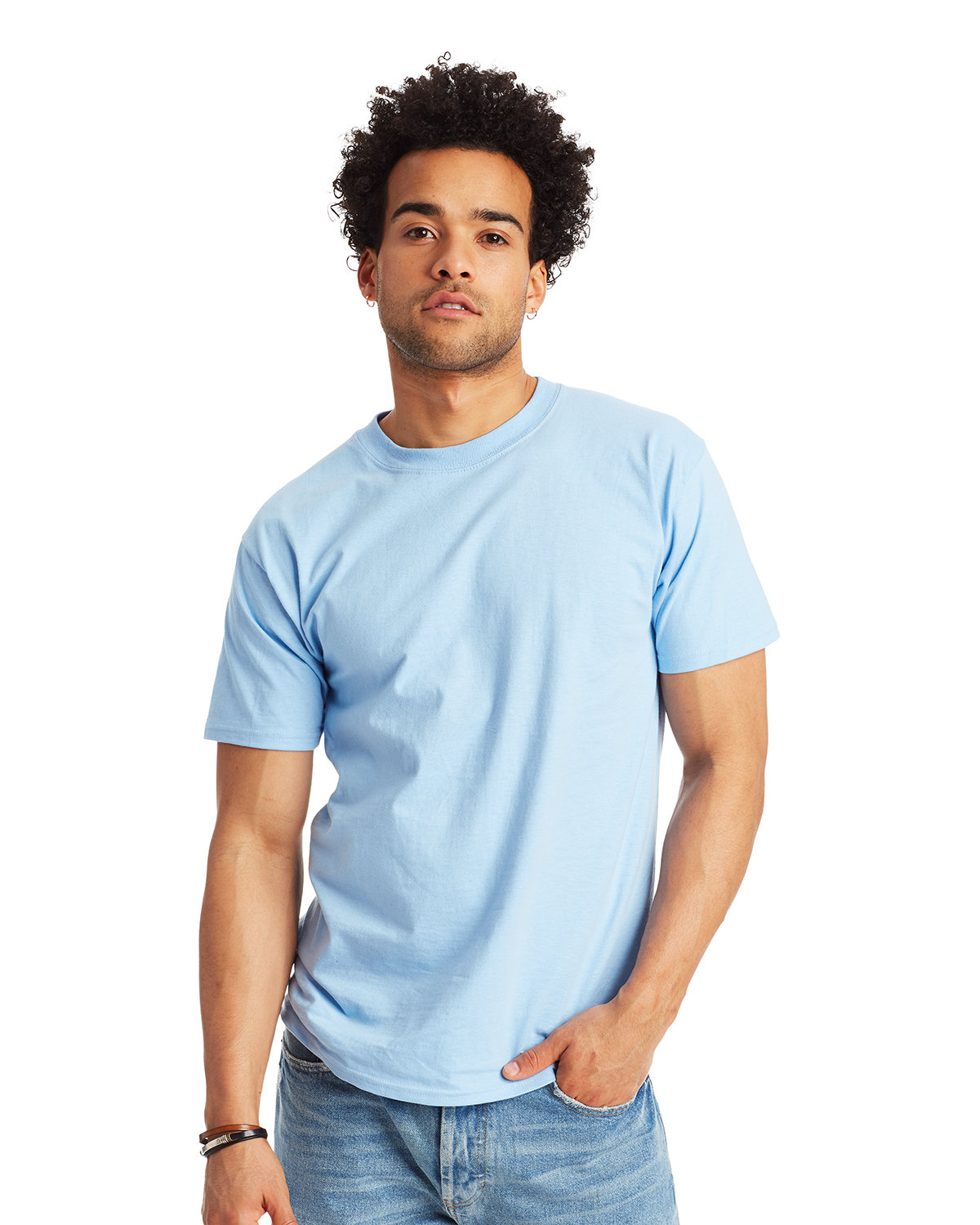 2 Pack Of Hanes 5180 Unisex Plain Blank Casual Beefy-T Shirt Stylish T-Shirt