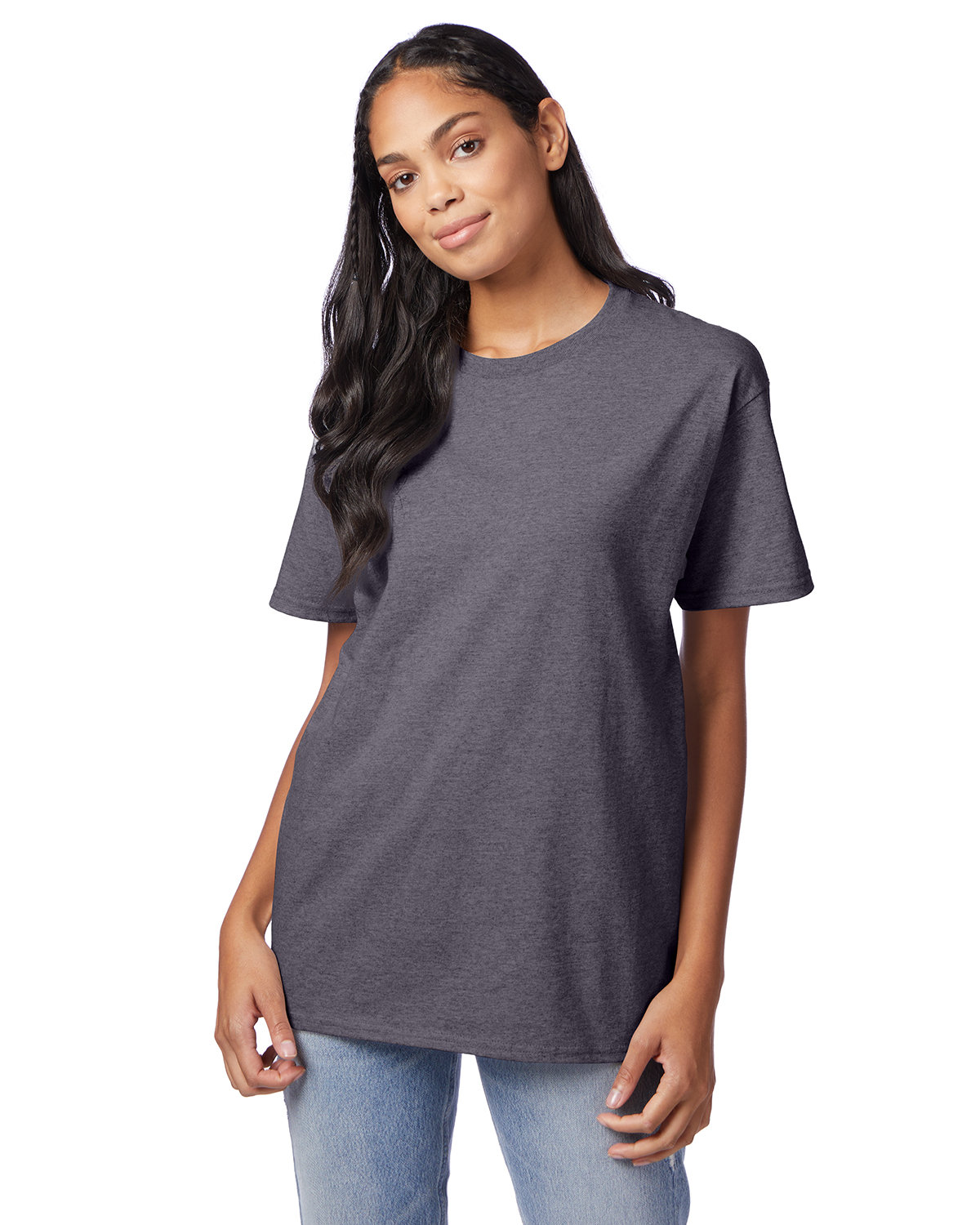 2 Pack Of Hanes 5250T Men's Short Sleeve T Shirt Authentic-T Stylish Top T-Shirt - Picture 9 of 45