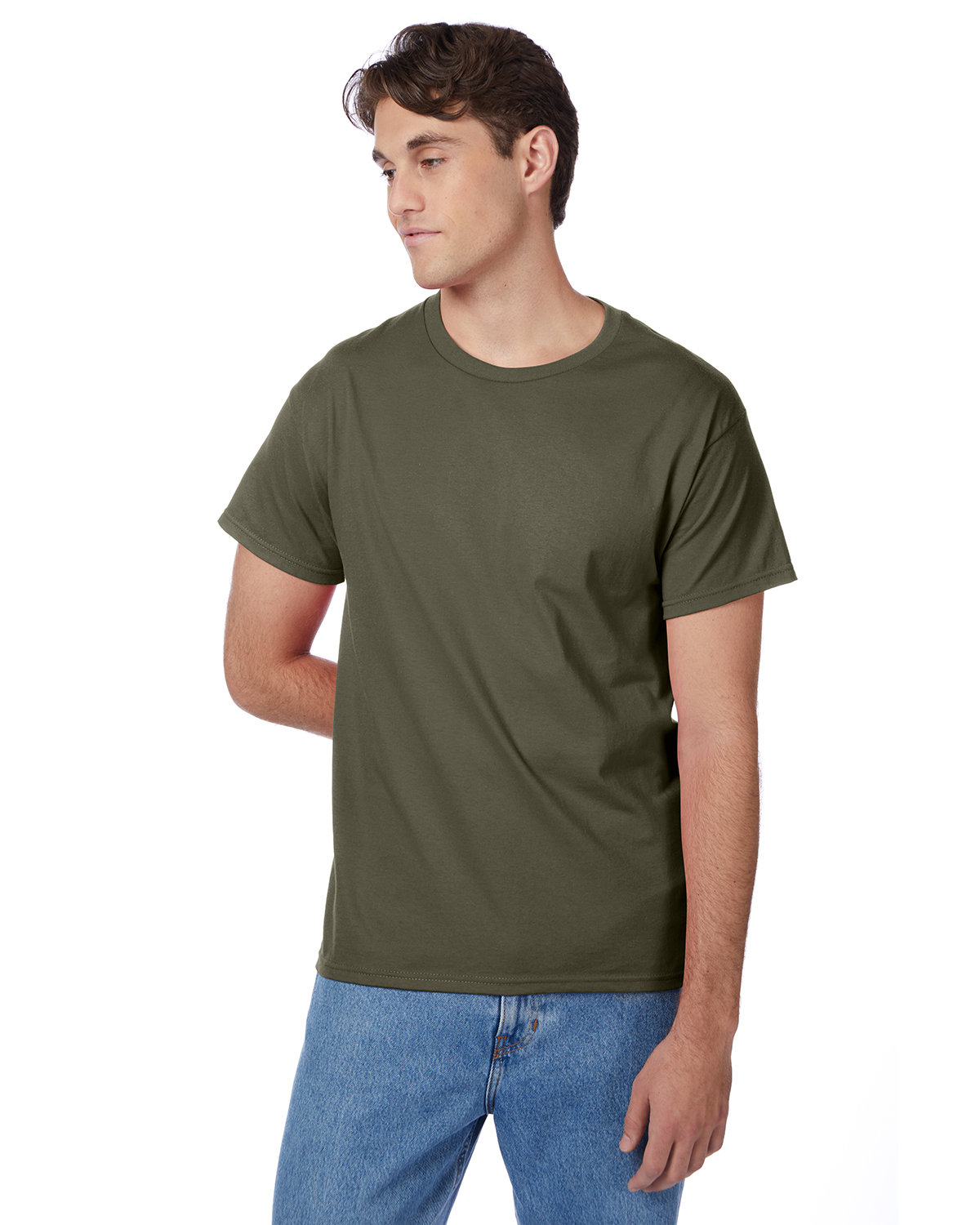 2 Pack Of Hanes 5250T Men's Short Sleeve T Shirt Authentic-T Stylish Top T-Shirt - Picture 18 of 45