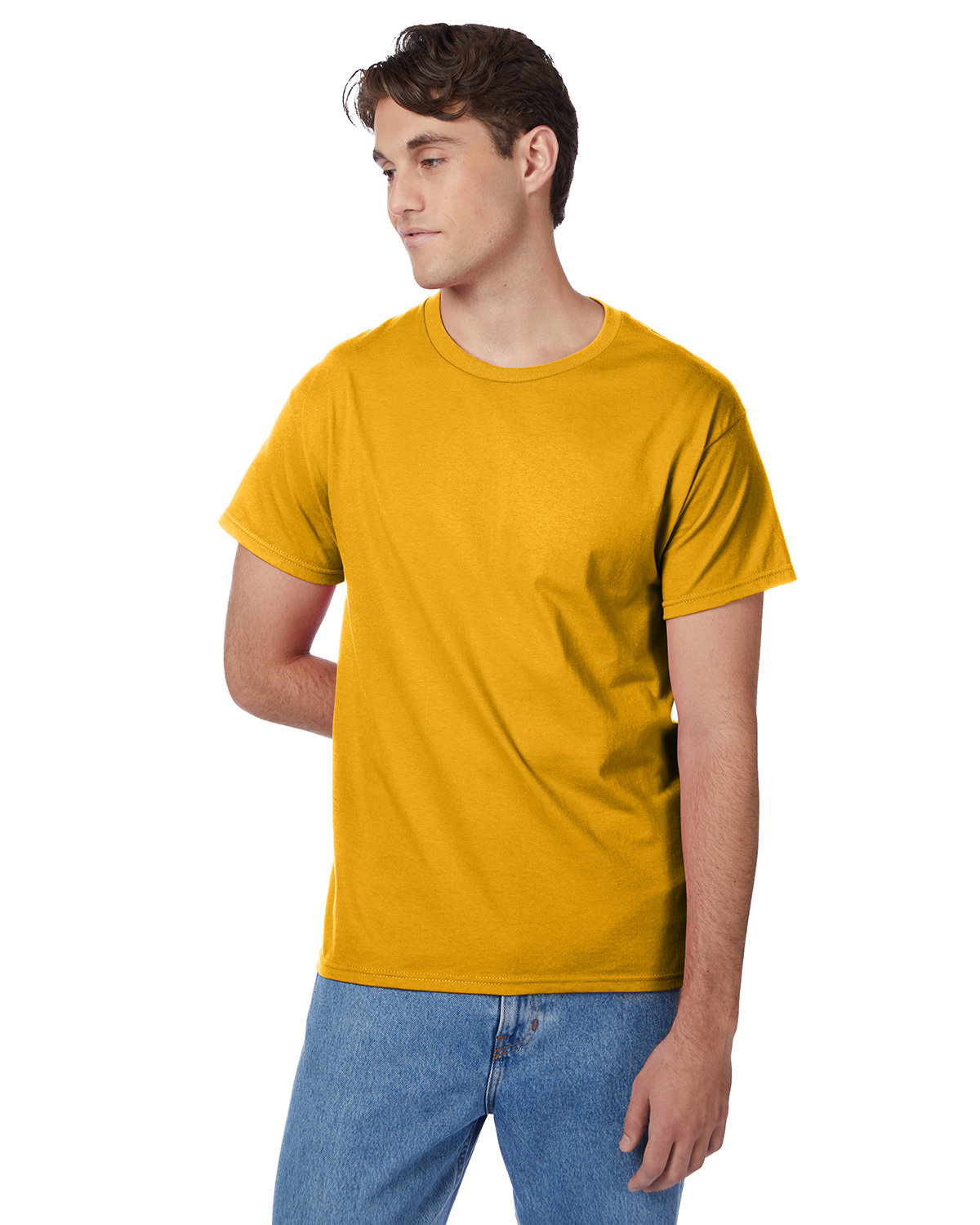 2 Pack Of Hanes 5250T Men's Short Sleeve T Shirt Authentic-T Stylish Top T-Shirt - Picture 19 of 45