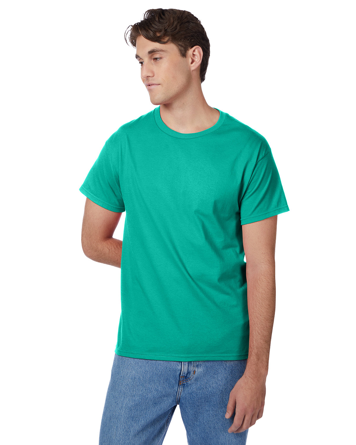2 Pack Of Hanes 5250T Men's Short Sleeve T Shirt Authentic-T Stylish Top T-Shirt - Picture 20 of 45