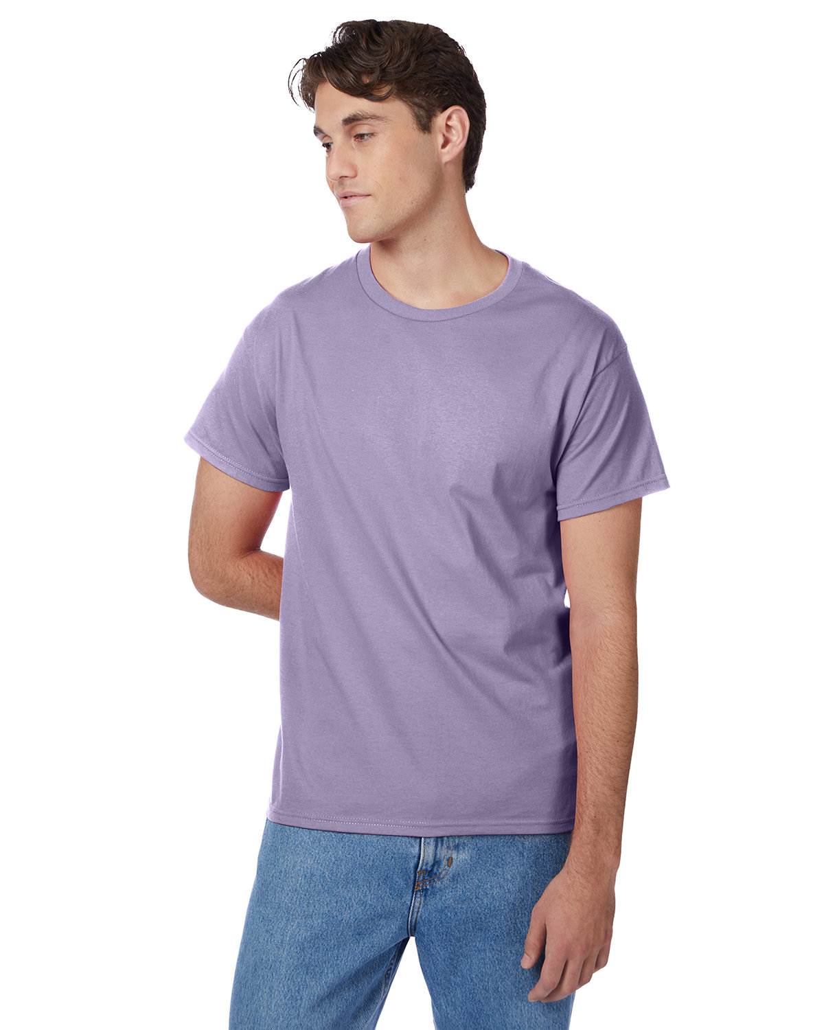 2 Pack Of Hanes 5250T Men's Short Sleeve T Shirt Authentic-T Stylish Top T-Shirt - Picture 21 of 45