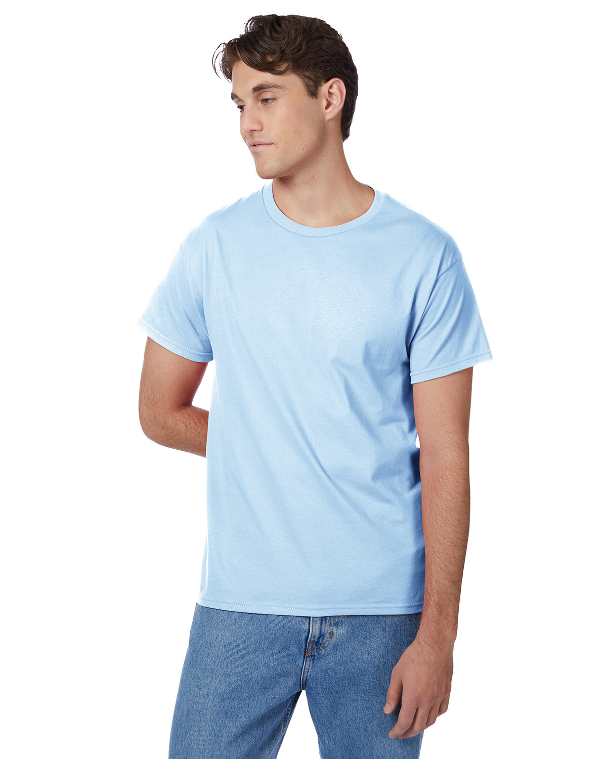 2 Pack Of Hanes 5250T Men's Short Sleeve T Shirt Authentic-T Stylish Top T-Shirt - Picture 22 of 45