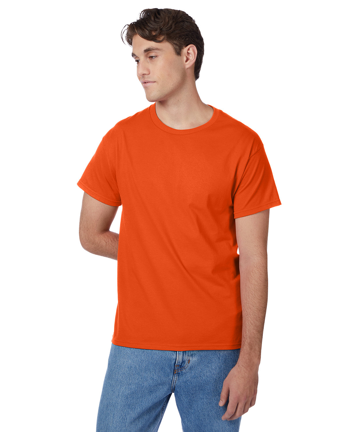 2 Pack Of Hanes 5250T Men's Short Sleeve T Shirt Authentic-T Stylish Top T-Shirt - Picture 28 of 45