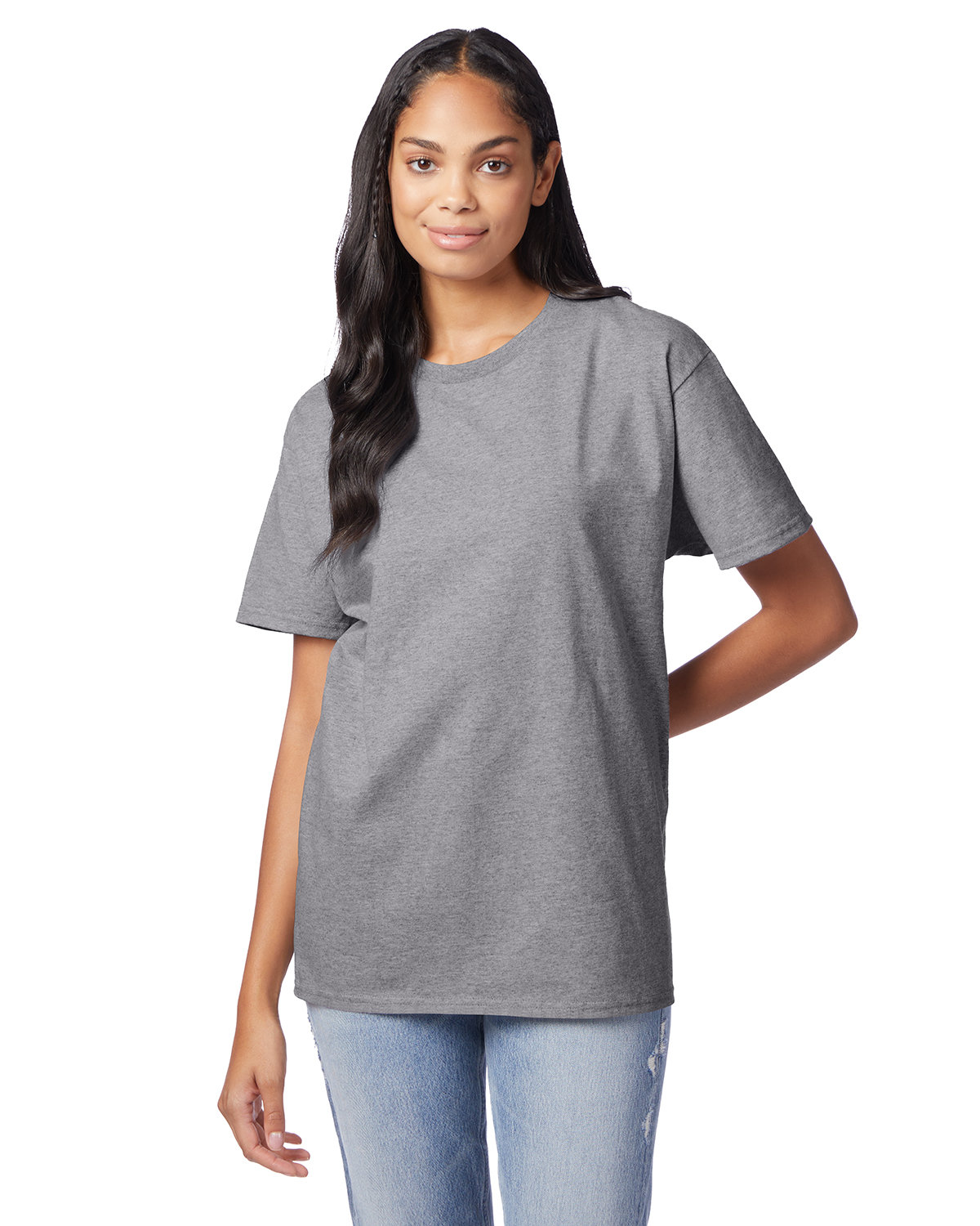 2 Pack Of Hanes 5250T Men's Short Sleeve T Shirt Authentic-T Stylish Top T-Shirt - Picture 29 of 45