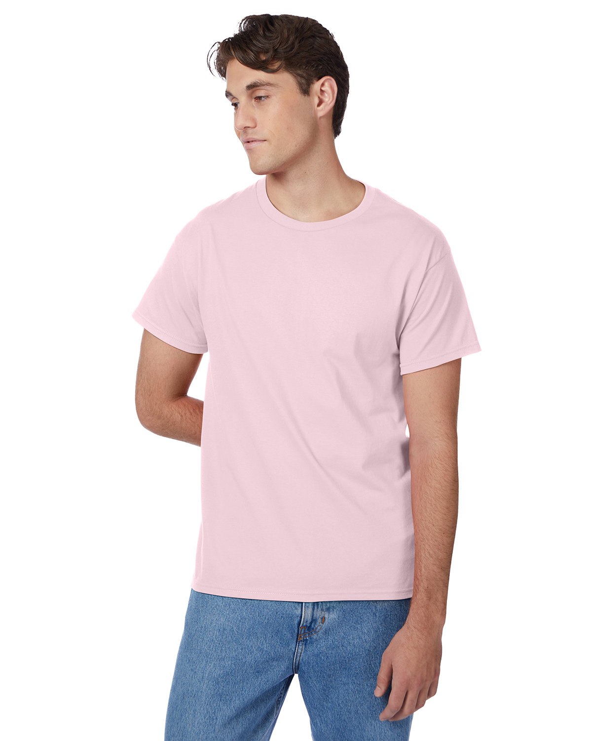 2 Pack Of Hanes 5250T Men's Short Sleeve T Shirt Authentic-T Stylish Top T-Shirt - Picture 31 of 45