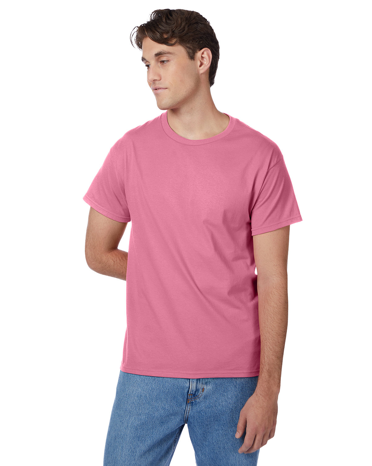 2 Pack Of Hanes 5250T Men's Short Sleeve T Shirt Authentic-T Stylish Top T-Shirt - Picture 33 of 45