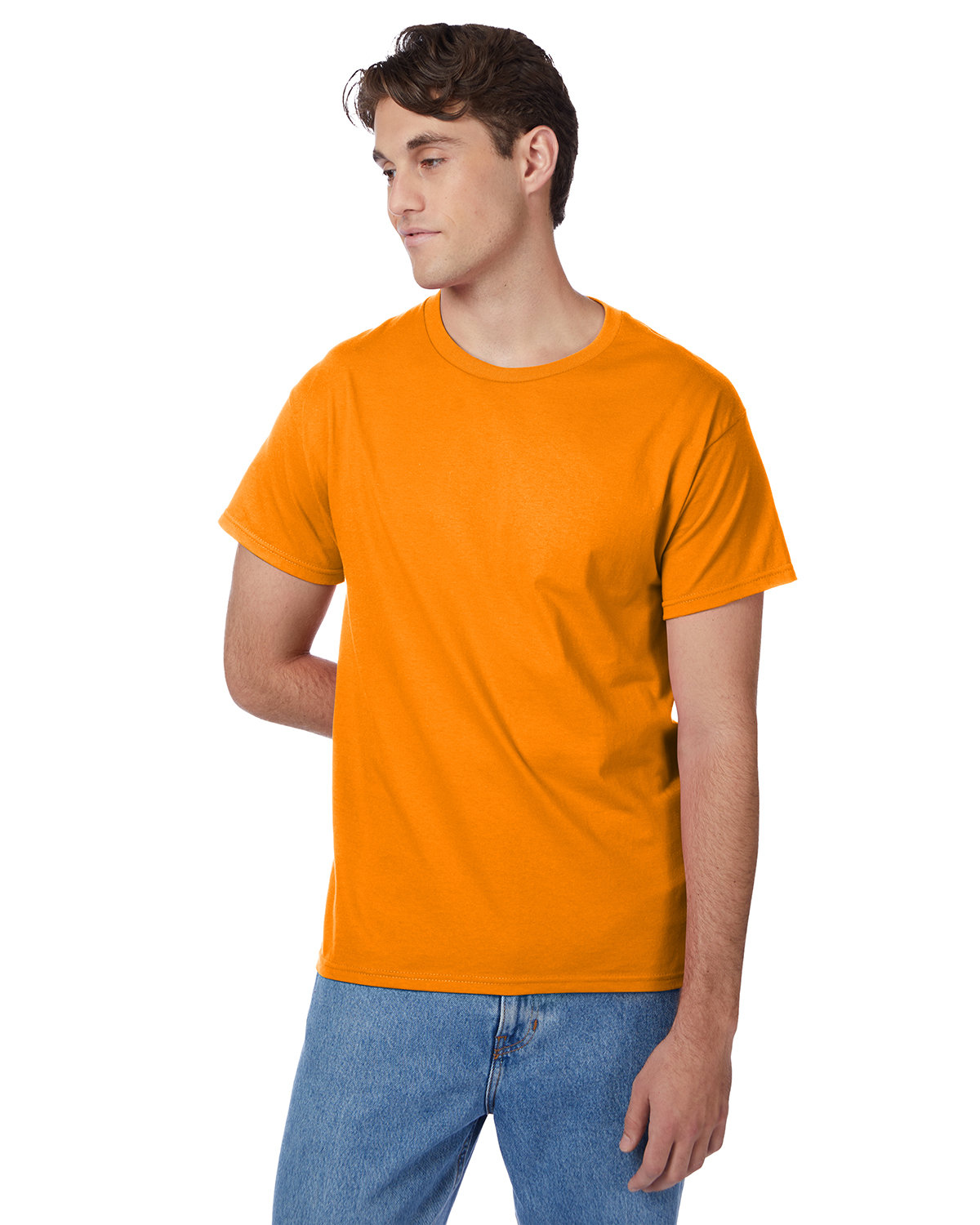 2 Pack Of Hanes 5250T Men's Short Sleeve T Shirt Authentic-T Stylish Top T-Shirt - Picture 36 of 45