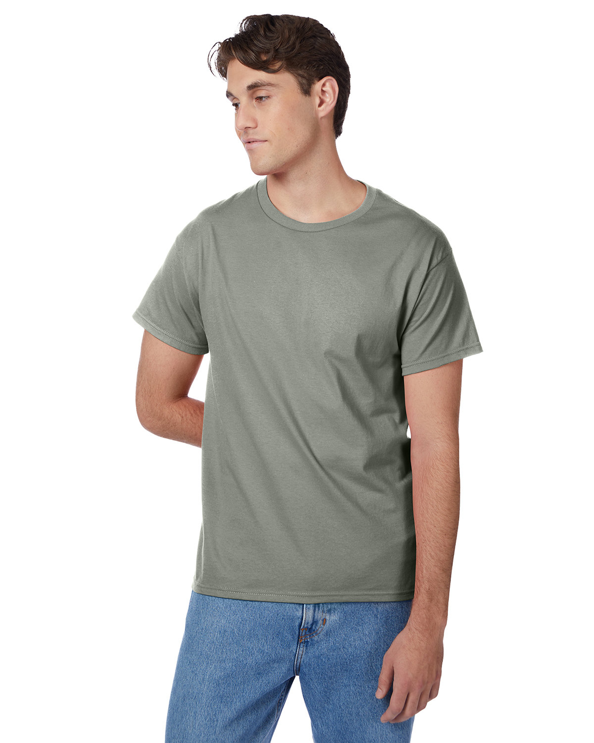 2 Pack Of Hanes 5250T Men's Short Sleeve T Shirt Authentic-T Stylish Top T-Shirt - Picture 40 of 45