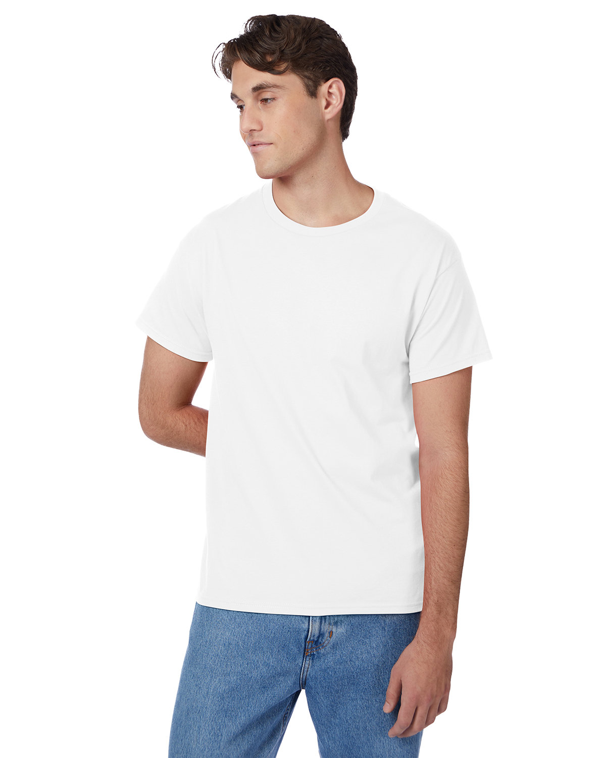 2 Pack Of Hanes 5250T Men's Short Sleeve T Shirt Authentic-T Stylish Top T-Shirt - Picture 43 of 45