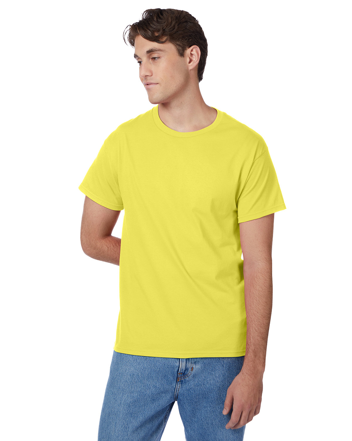 2 Pack Of Hanes 5250T Men's Short Sleeve T Shirt Authentic-T Stylish Top T-Shirt - Picture 45 of 45