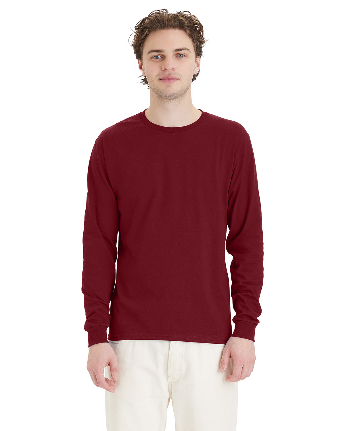 3 Pack Of Hanes 5286 Men's ComfortSoft Long Sleeve T Shirt Stylish T-Shirt - Picture 12 of 24