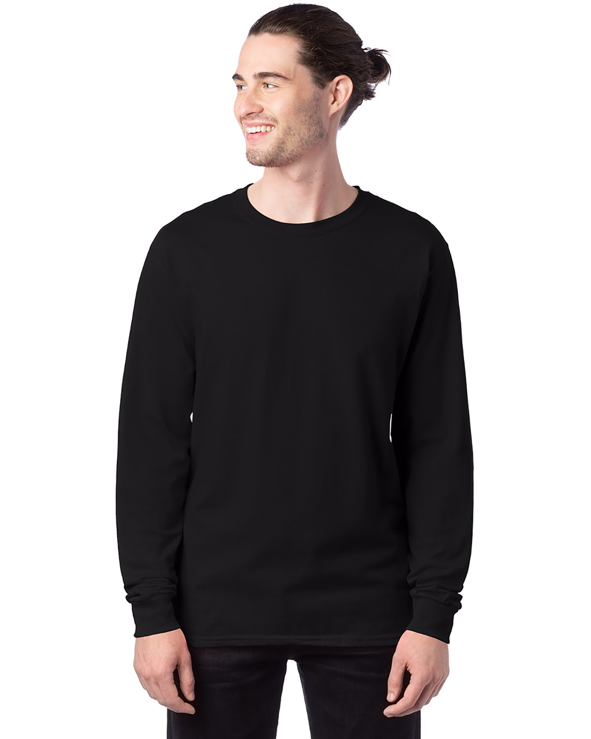 3 Pack Of Hanes 5286 Men's ComfortSoft Long Sleeve T Shirt Stylish T-Shirt - Picture 13 of 24
