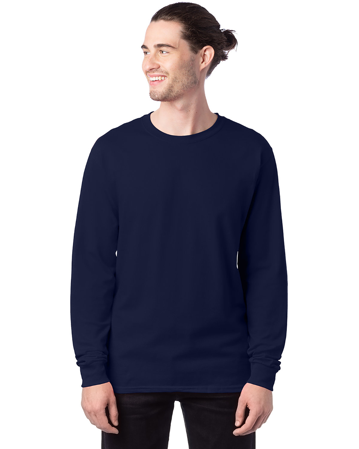 3 Pack Of Hanes 5286 Men's ComfortSoft Long Sleeve T Shirt Stylish T-Shirt - Picture 19 of 24