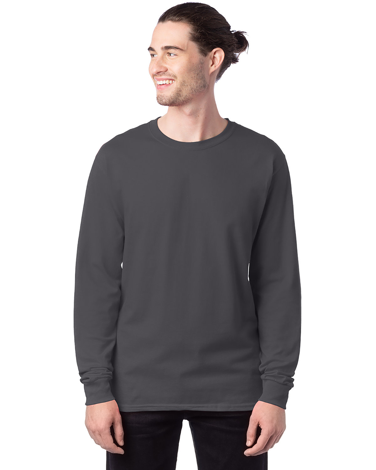 3 Pack Of Hanes 5286 Men's ComfortSoft Long Sleeve T Shirt Stylish T-Shirt - Picture 21 of 24