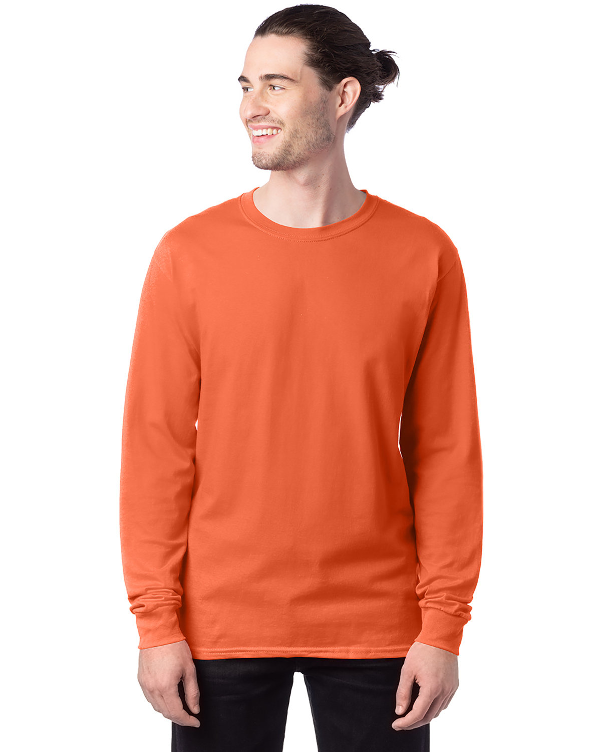 3 Pack Of Hanes 5286 Men's ComfortSoft Long Sleeve T Shirt Stylish T-Shirt - Picture 23 of 24