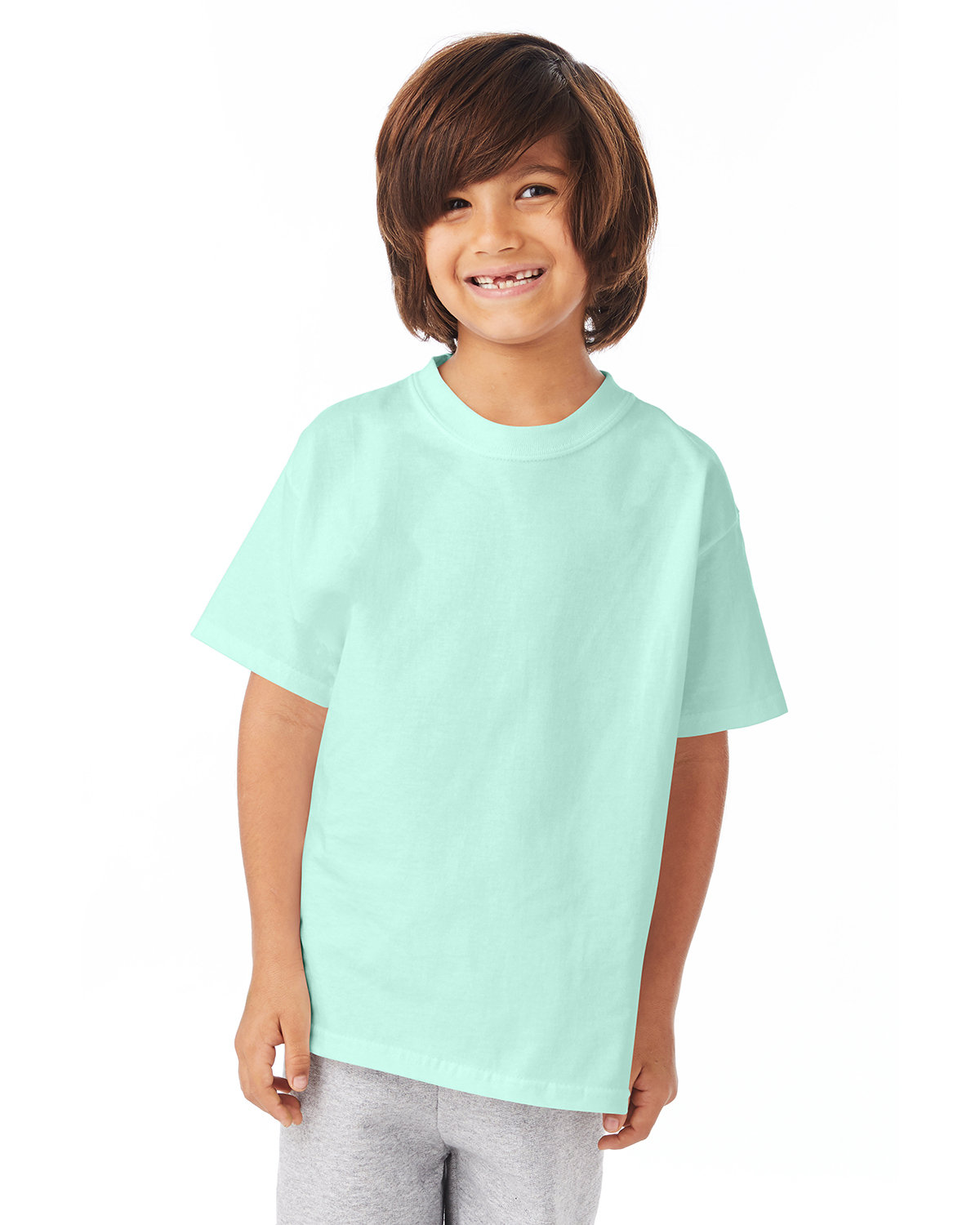2 Pack Of Hanes 54500 Youth Short Sleeve T-Shirt Authentic-T Stylish T Shirt - Picture 8 of 29