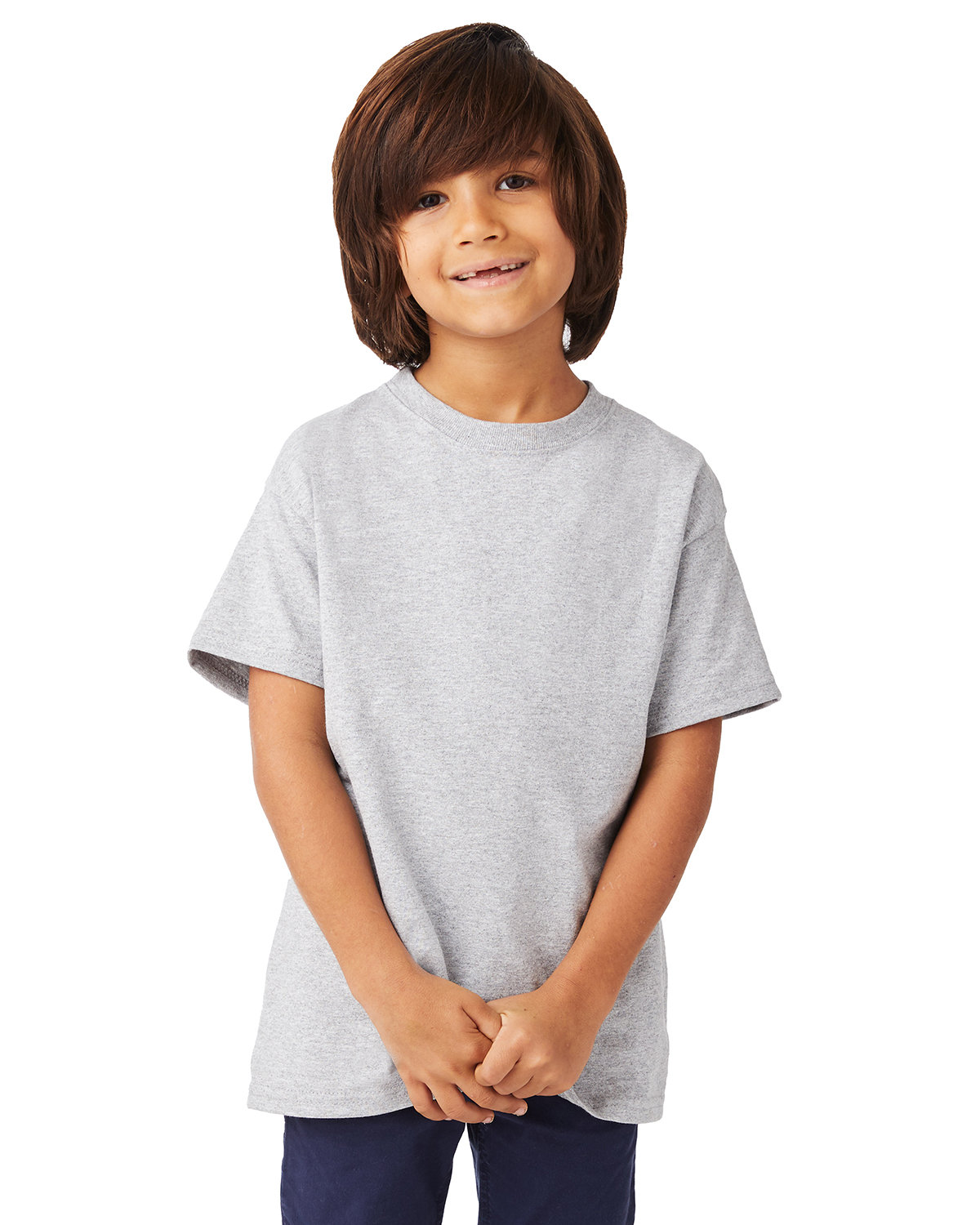2 Pack Of Hanes 54500 Youth Short Sleeve T-Shirt Authentic-T Stylish T Shirt - Picture 17 of 29