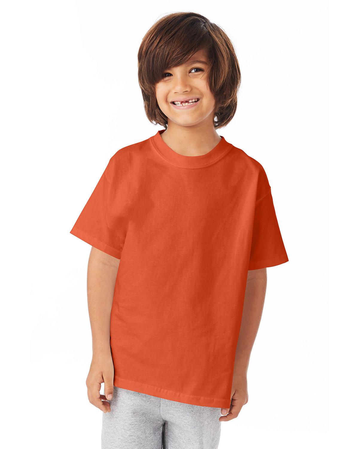 2 Pack Of Hanes 54500 Youth Short Sleeve T-Shirt Authentic-T Stylish T Shirt - Picture 21 of 29