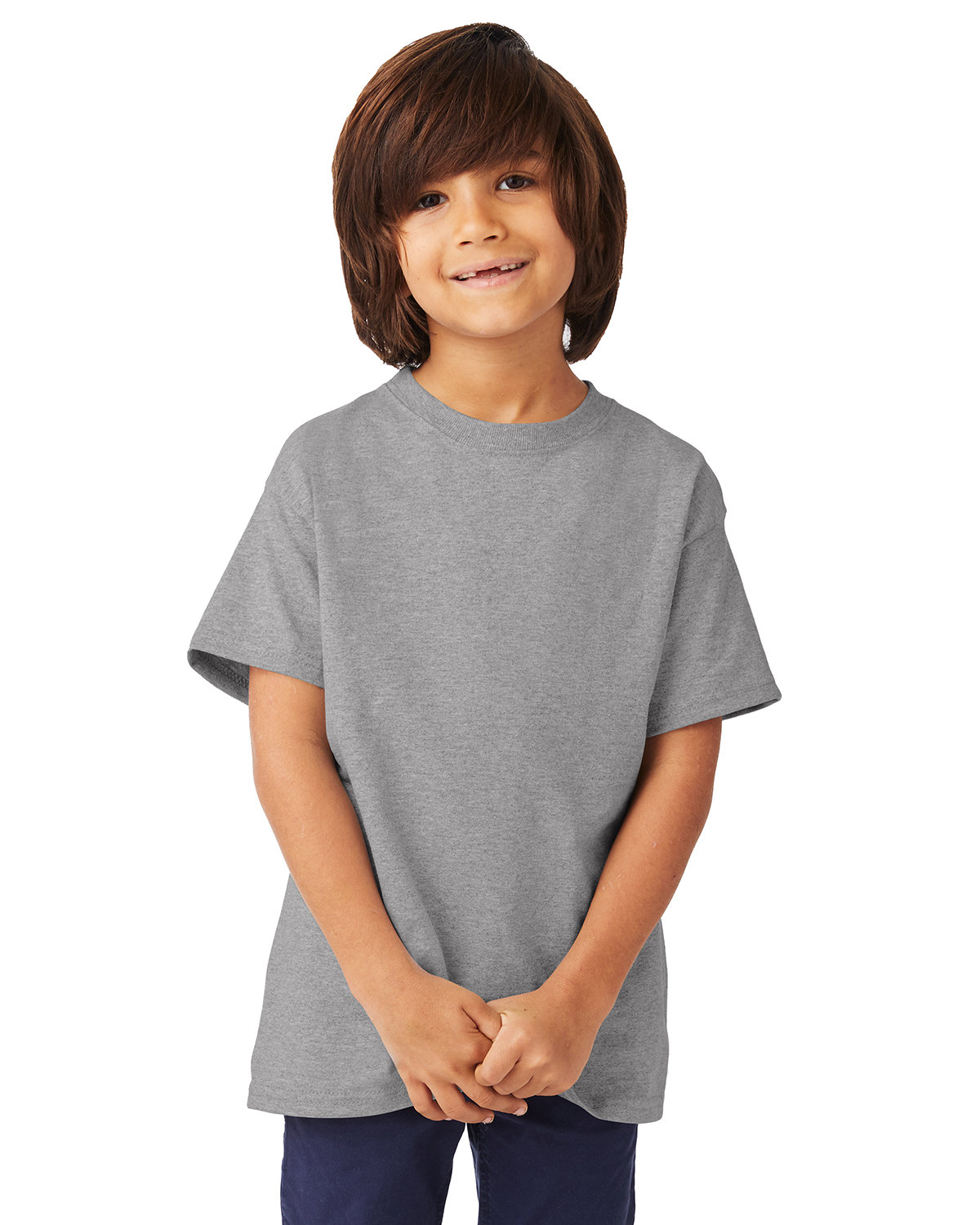 2 Pack Of Hanes 54500 Youth Short Sleeve T-Shirt Authentic-T Stylish T Shirt - Picture 22 of 29