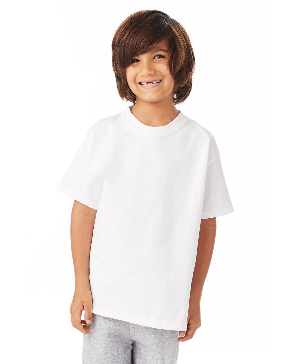2 Pack Of Hanes 54500 Youth Short Sleeve T-Shirt Authentic-T Stylish T Shirt - Picture 27 of 29