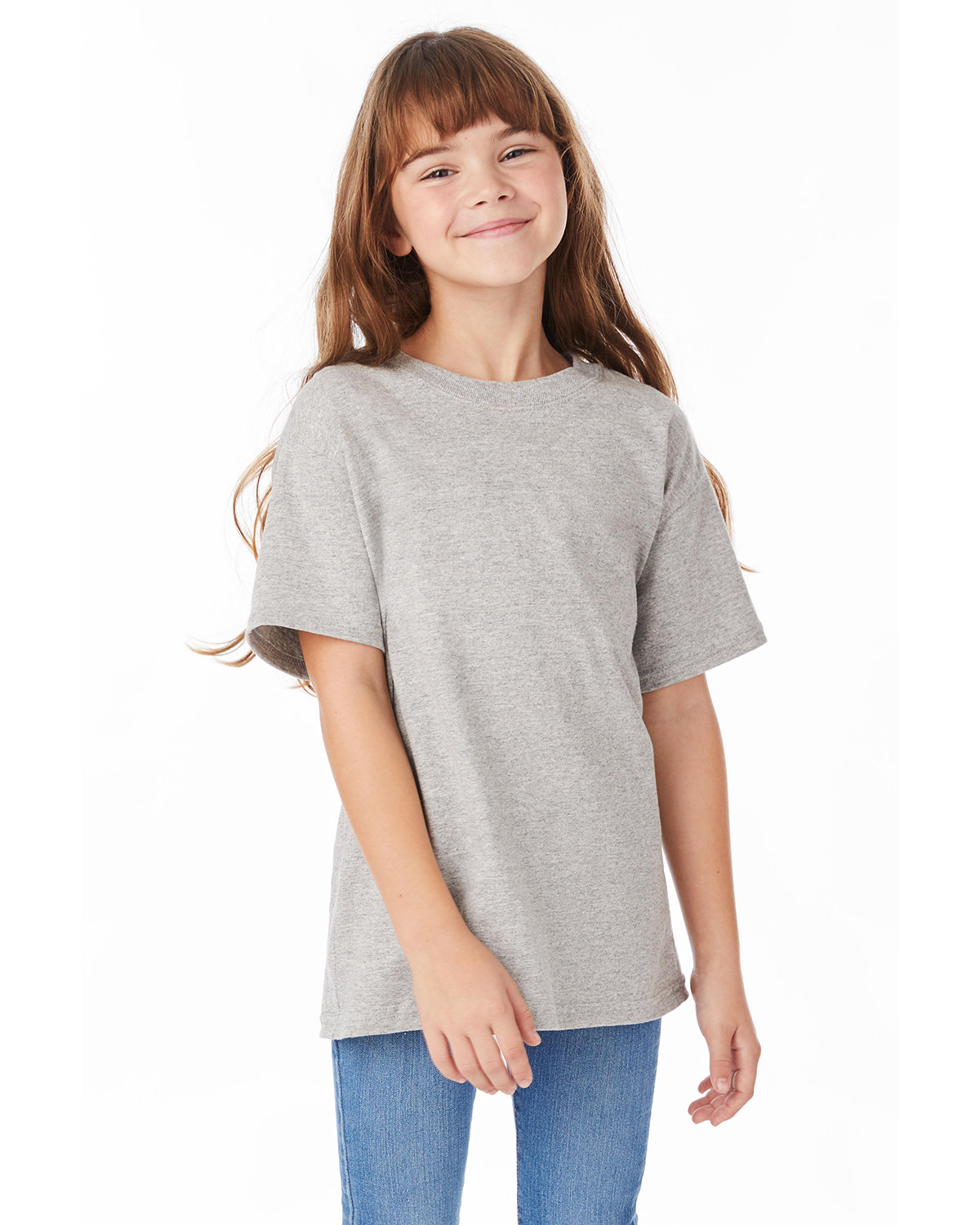 Hanes 5480 Youth Short Sleeve Plain T Shirt Essential-T Stylish Top T-Shirt - Picture 21 of 34