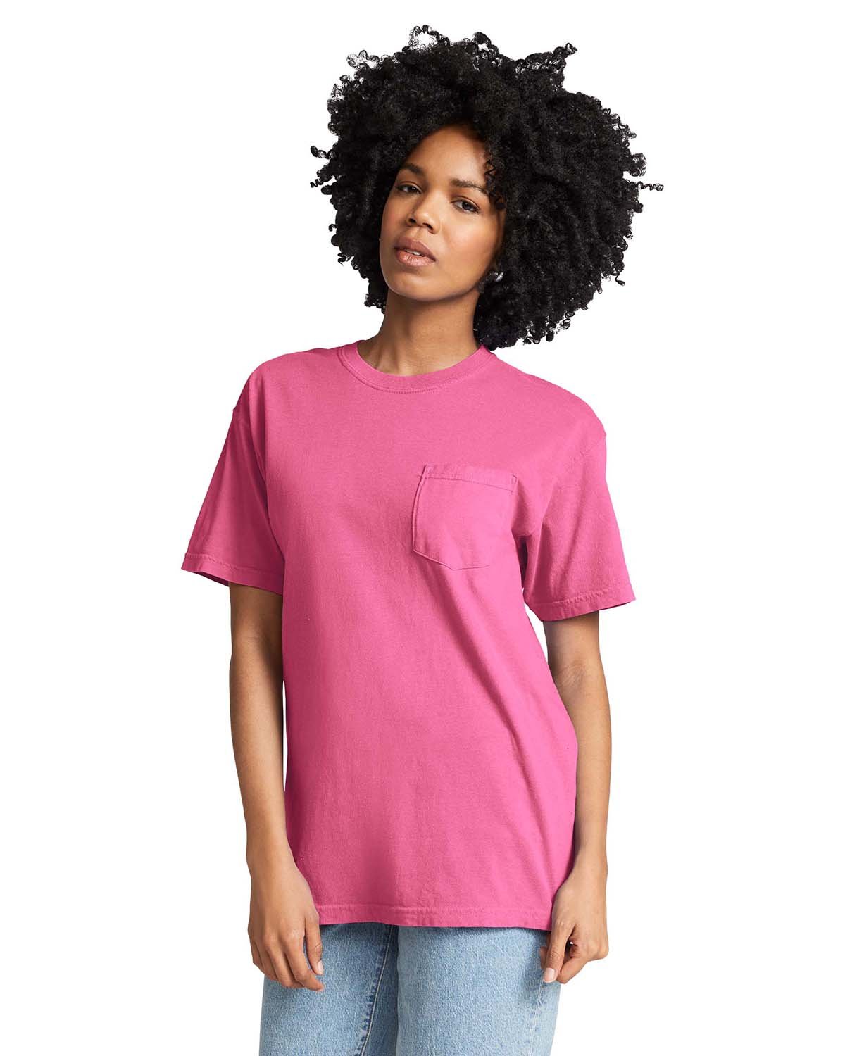 Comfort Colors 6030CC Adult 100% Ring Spun Cotton Heavyweight RS Pocket T-Shirt