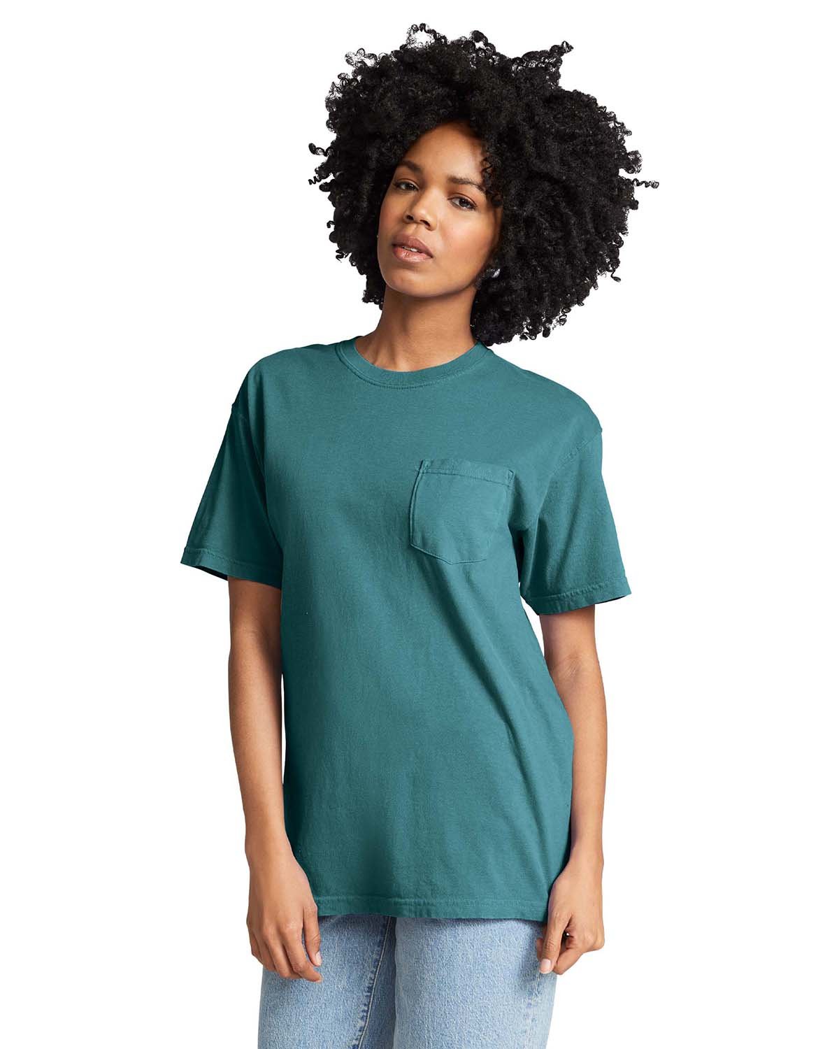 Comfort Colors 6030CC Adult 100% Ring Spun Cotton Heavyweight RS Pocket T-Shirt