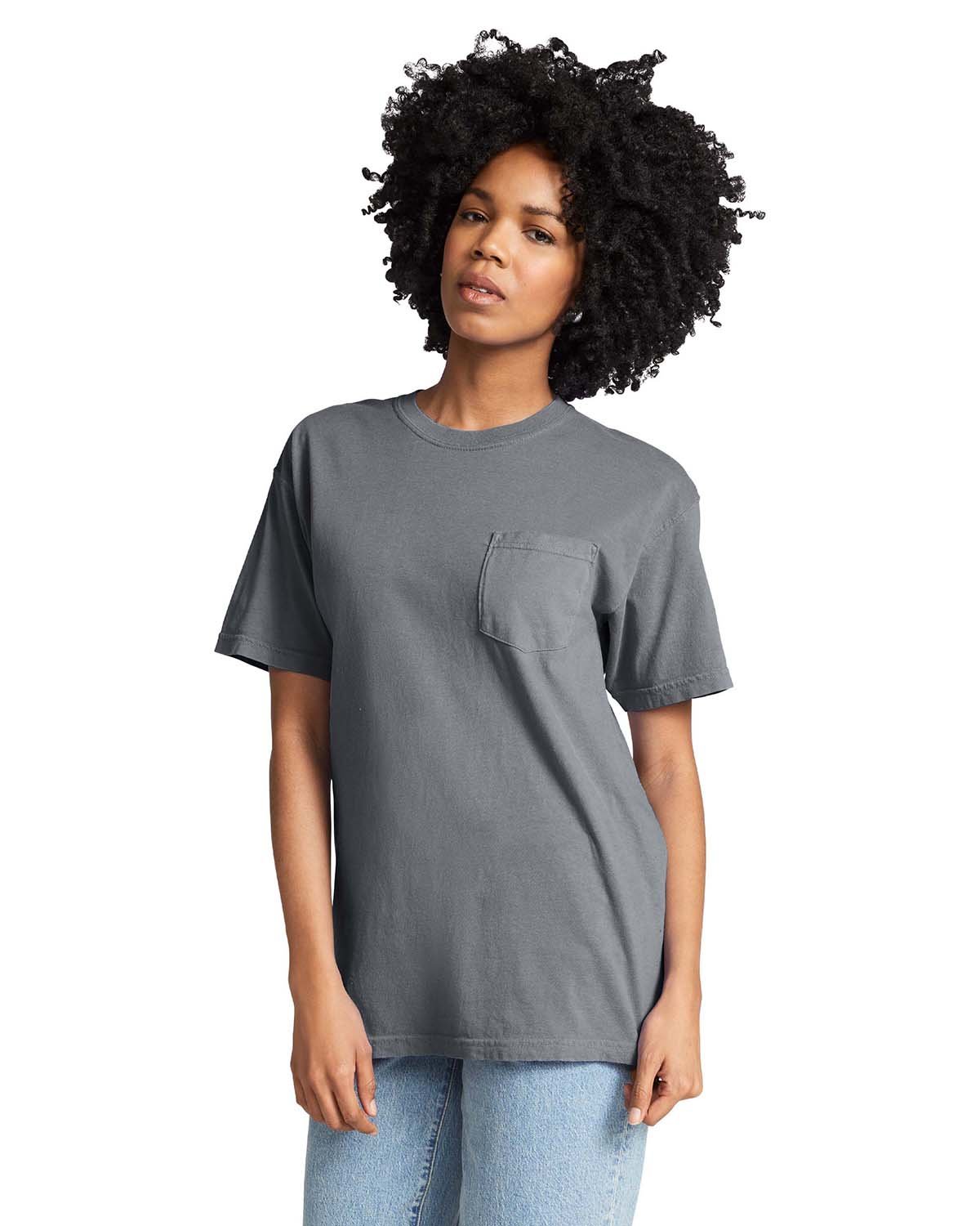 Comfort Colors 6030CC Adult 100% Ring Spun Cotton Heavyweight RS Pocket T-Shirt