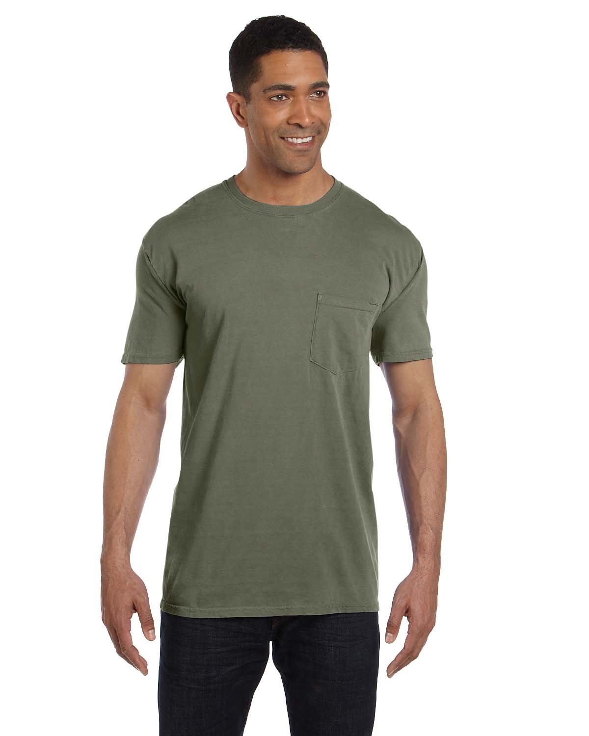 Comfort Colors 6030CC Adult 100% Ring Spun Cotton Heavyweight RS Pocket T-Shirt