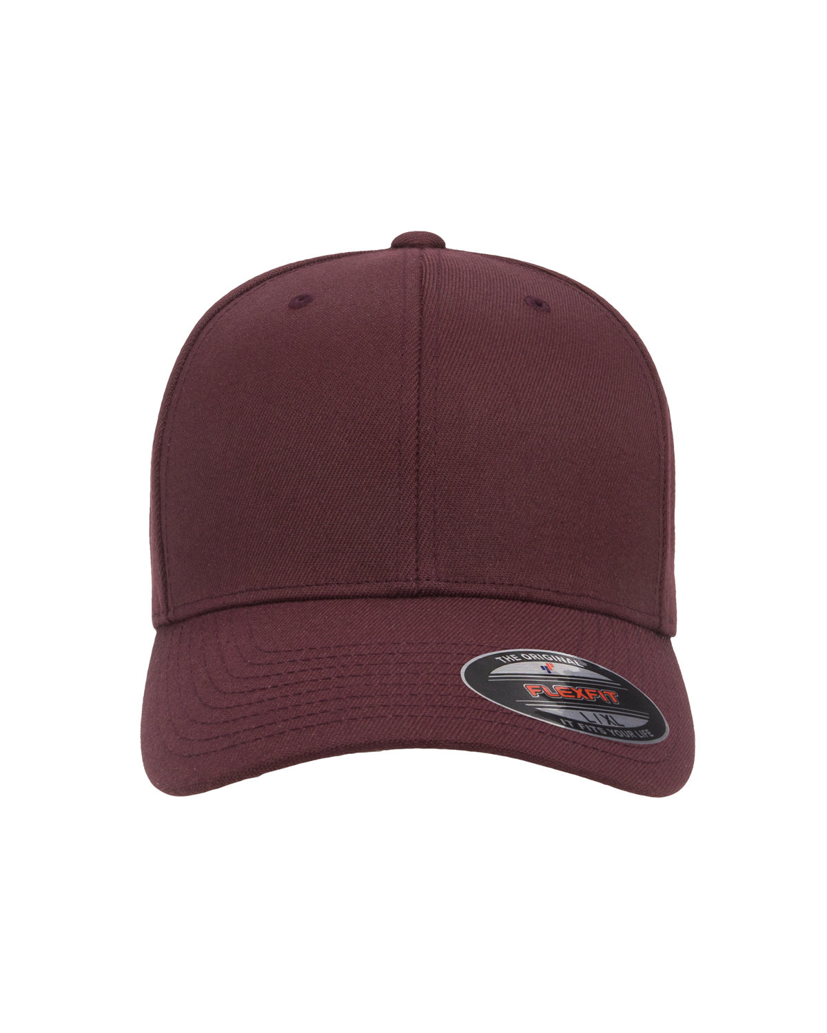 Flexfit ORIGINAL 6477 Adult 6-Panel Structured Mid Profile Hat Wool Blend Cap - Picture 9 of 14